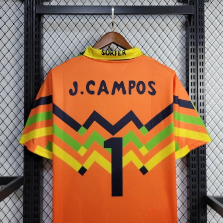 AlphaJersey-Retro Mexico 1994 Goalkeeper Green Orange Jersey