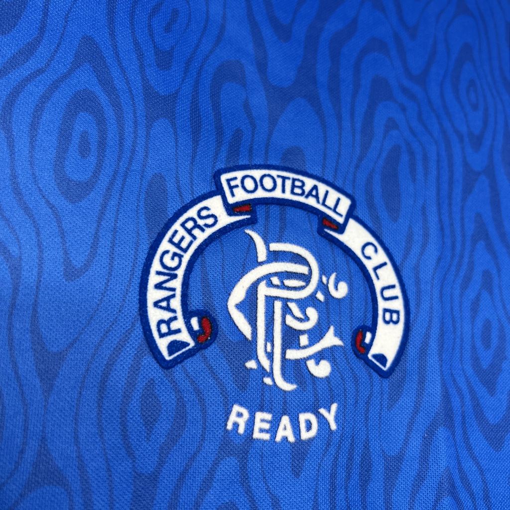 AlphaJersey-Retro Glasgow Rangers 1990-92 Home Stadium Jersey