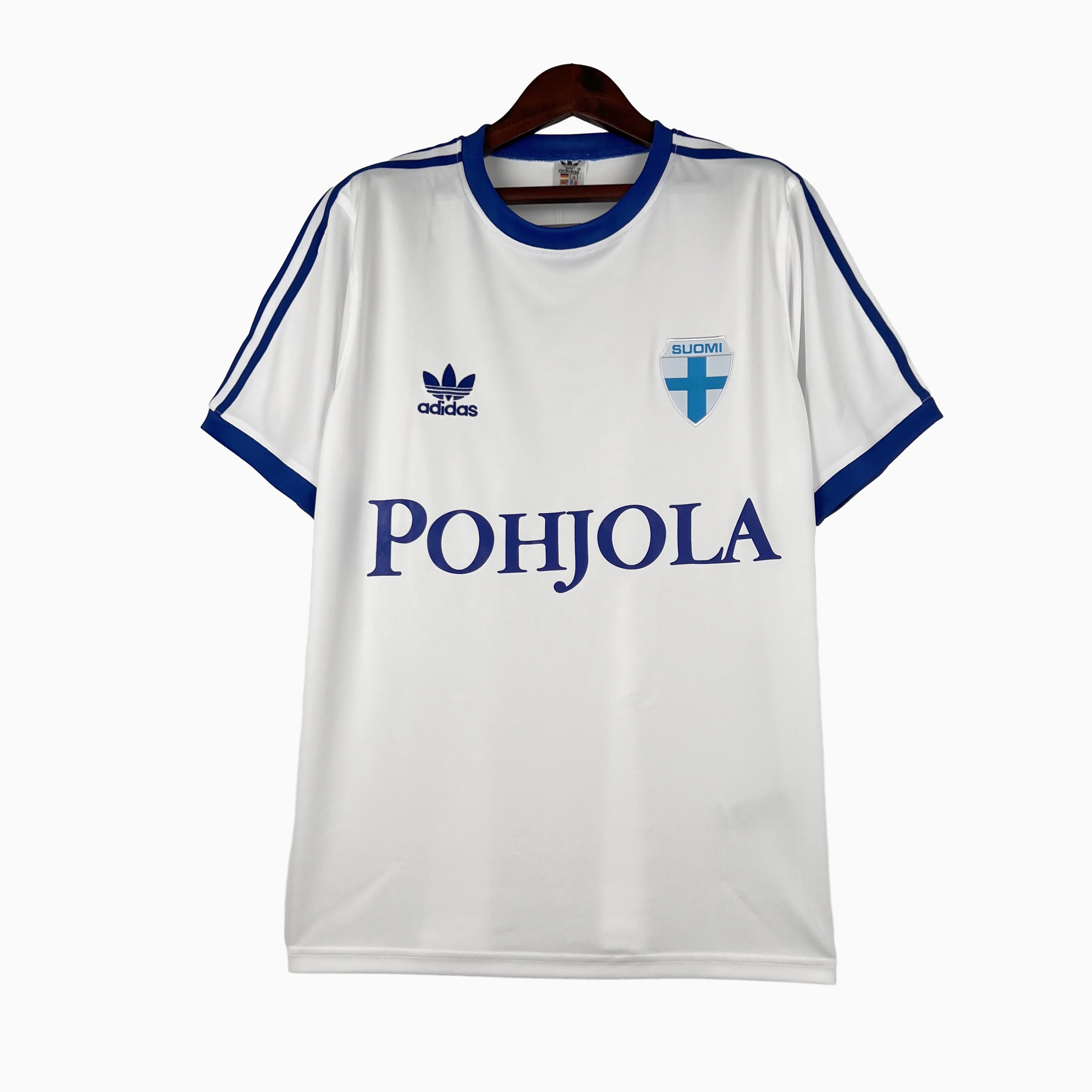 AlphaJersey-Retro Finland 1982 Home Stadium Jersey