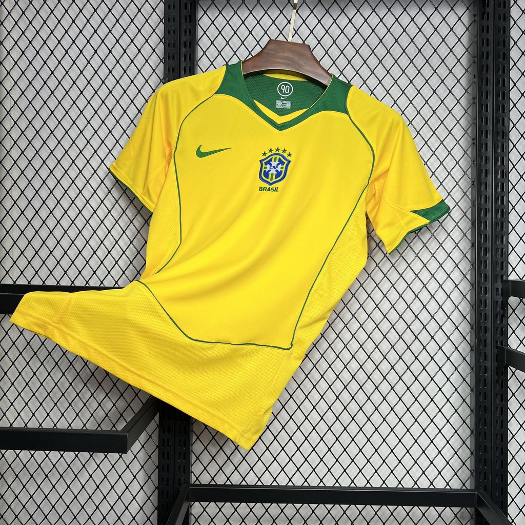 AlphaJersey-Retro Brazil 2004 Home Jersey