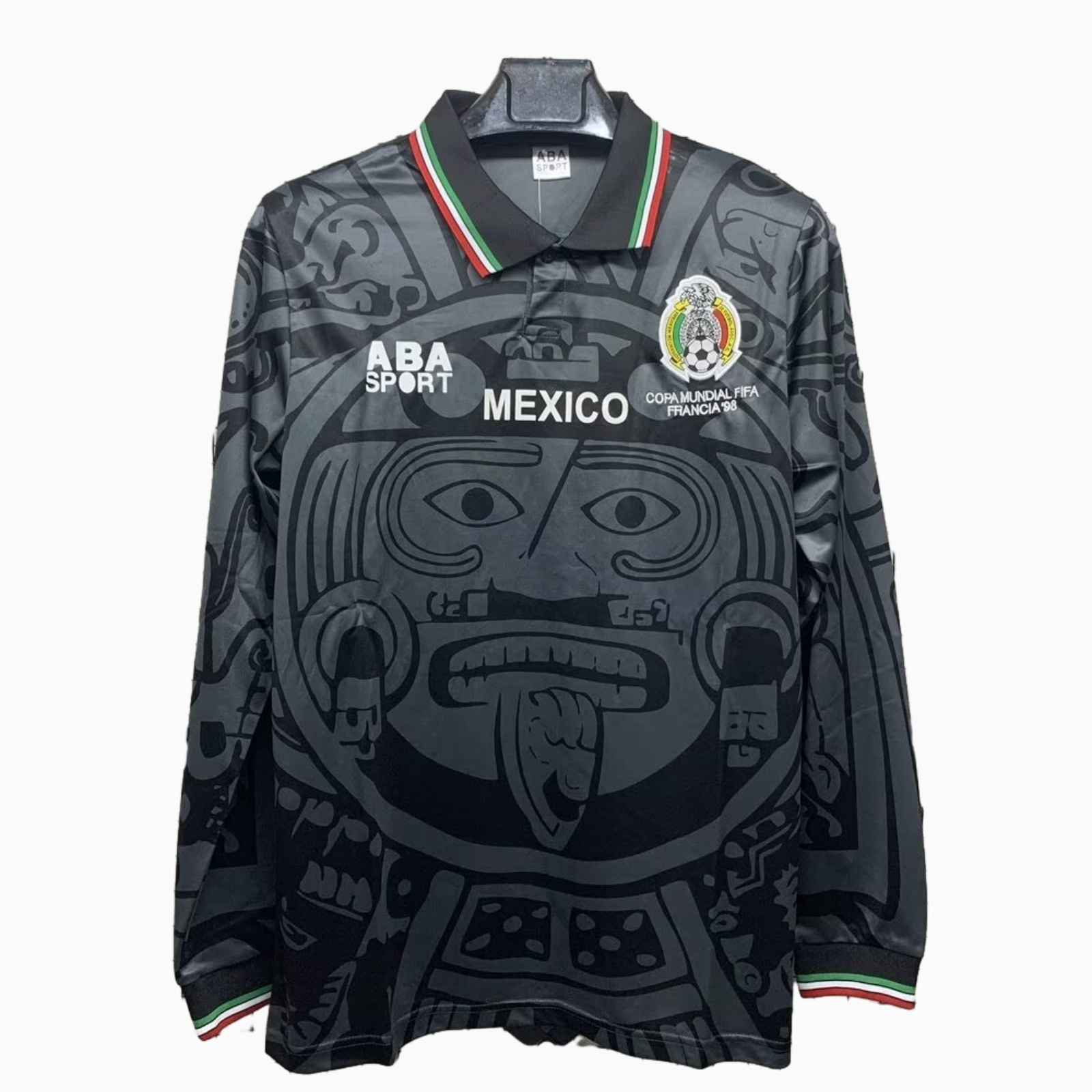 AlphaJersey-Retro Mexico 1998 Third Long Sleeves Jersey