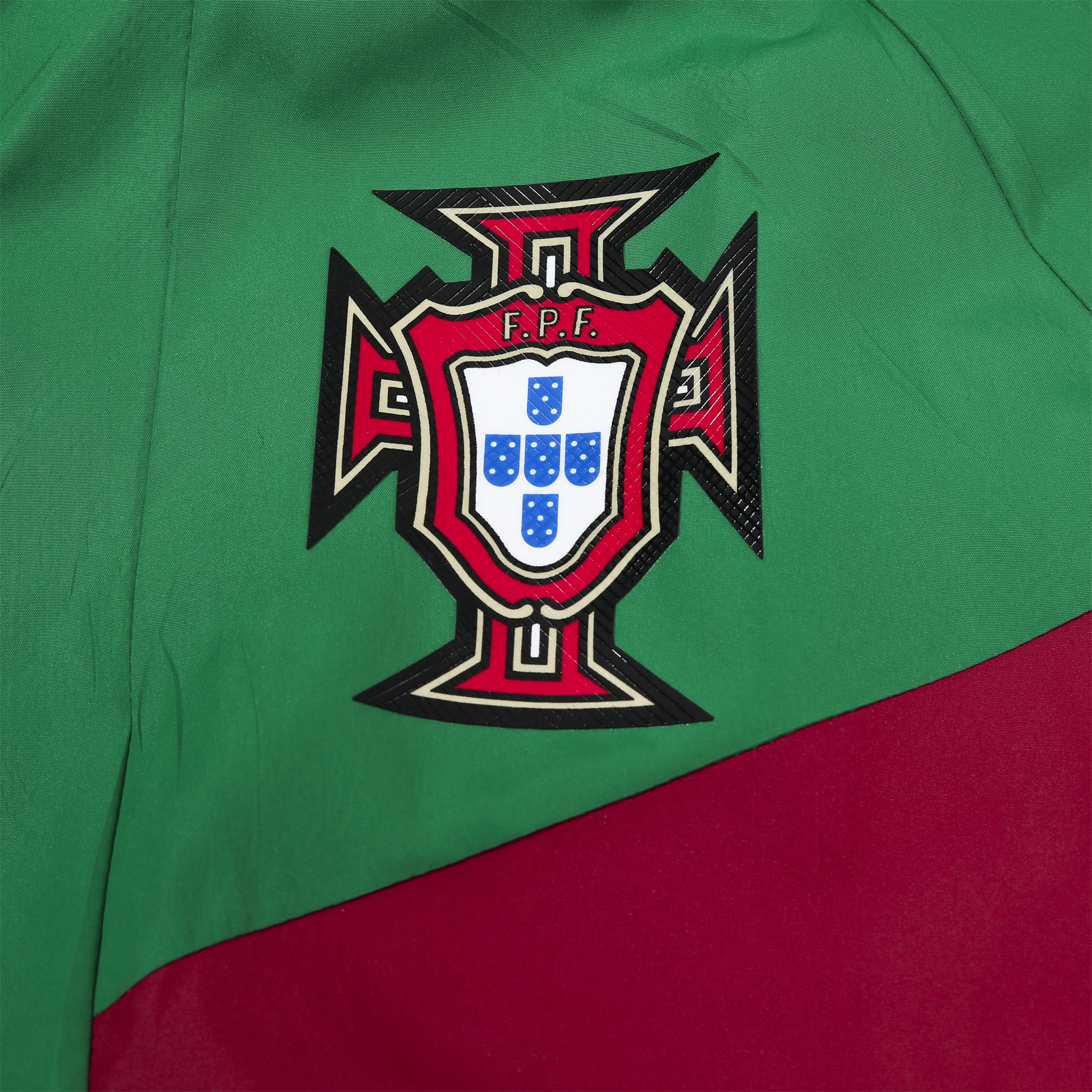 AlphaJersey-Portugal 2024 National Team Anthem Green Hooded Windbreaker - Player Version