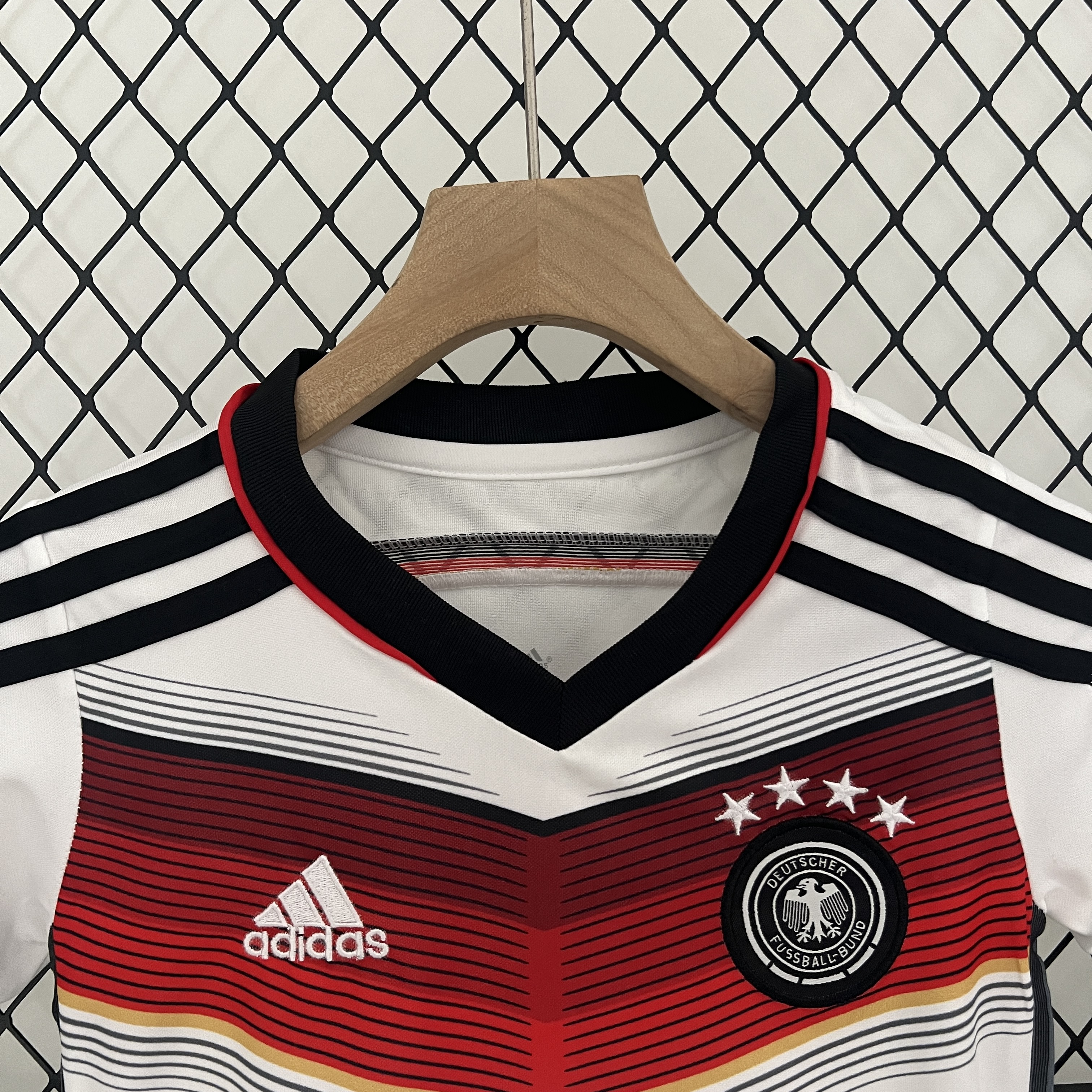 AlphaJersey-Retro Germany 2014 Home Stadium Kids Kit