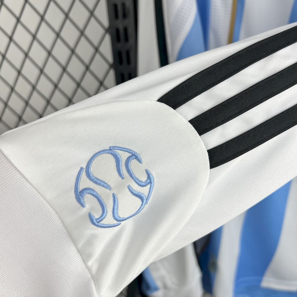 AlphaJersey-Retro Argentina 2006 Home Long Sleeves Jersey