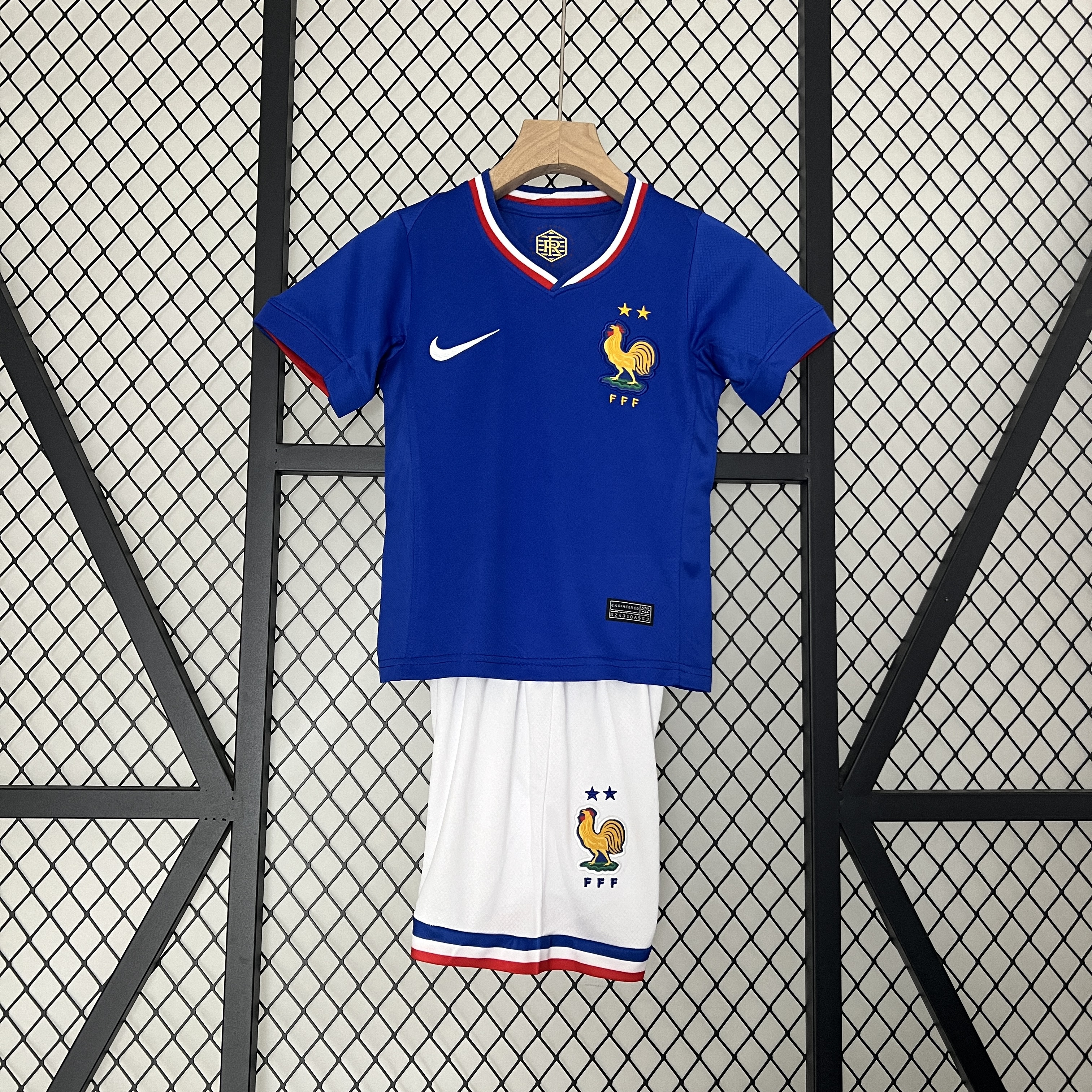 AlphaJersey-France 2024 Home Stadium Kids Kit