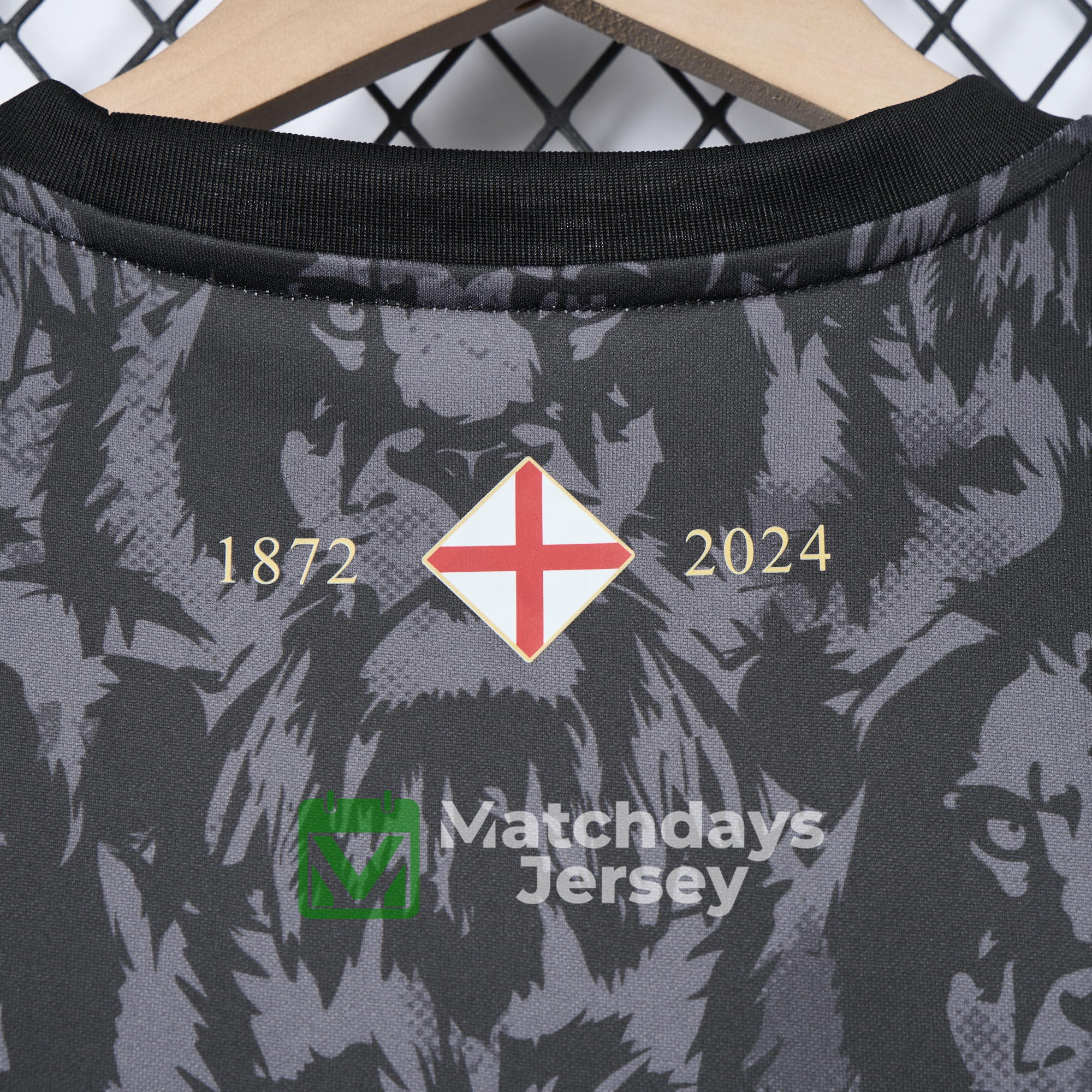 AlphaJersey-England 2024 Black The Lions Special Edition Jersey - Fans Version