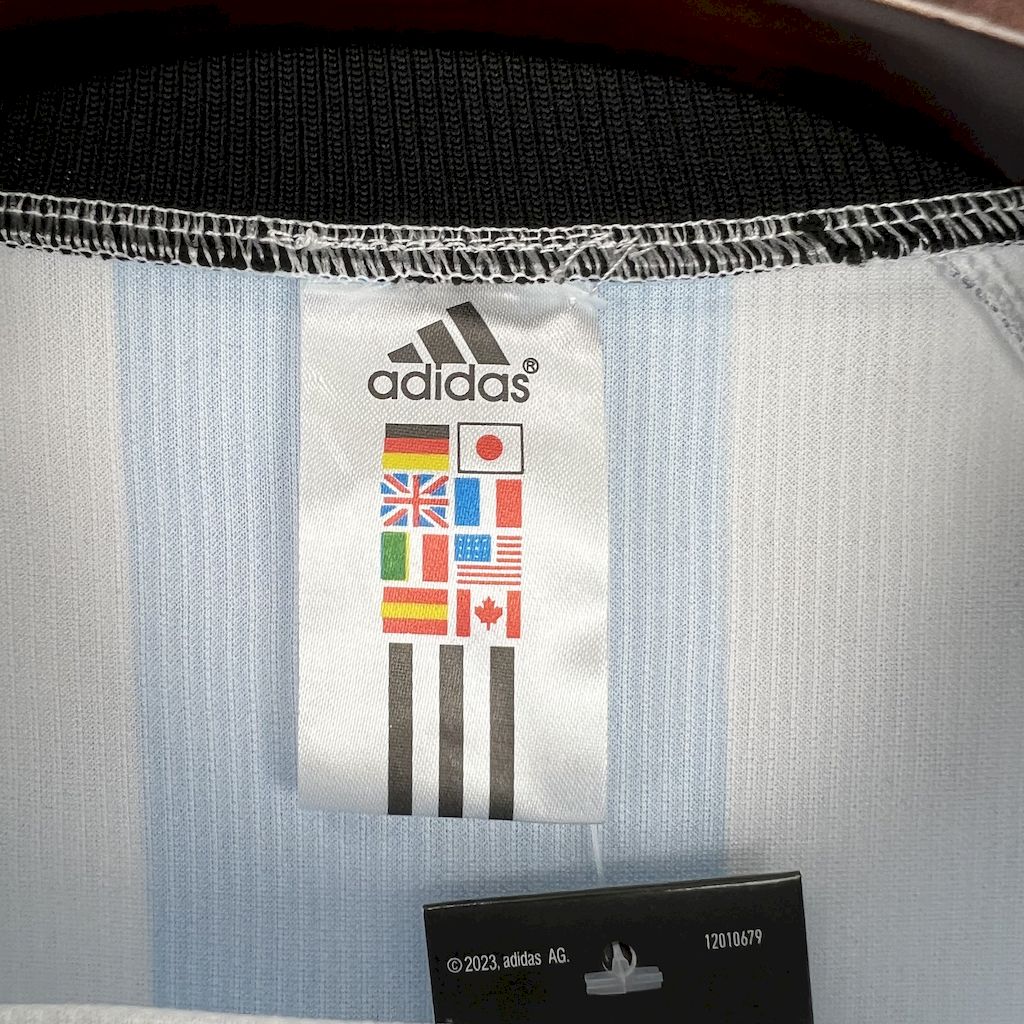 AlphaJersey-Retro Argentina 1998 Home Long Sleeves Jersey