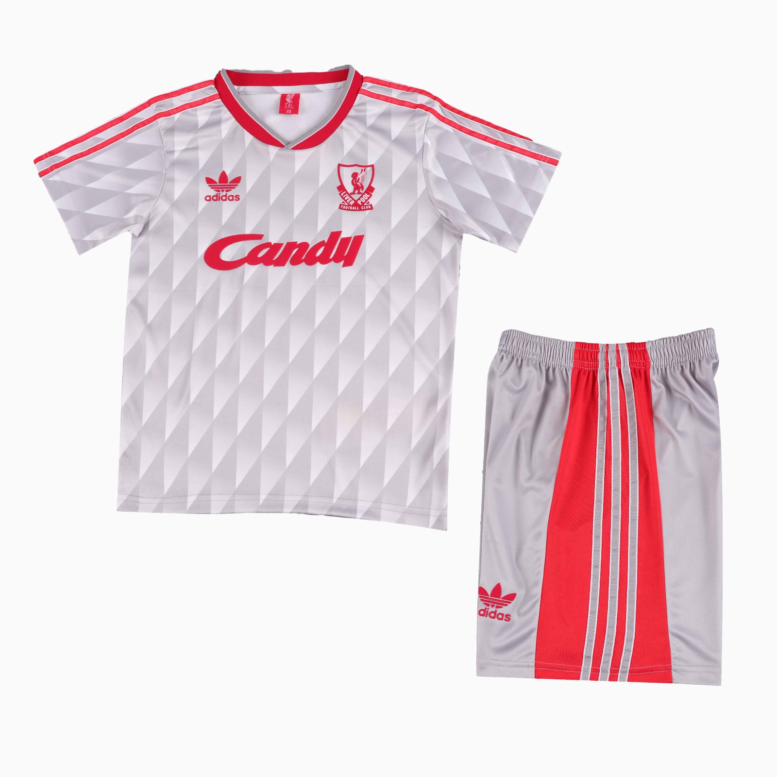 AlphaJersey-Retro Liver.pool 1989-91 Away Kids Kit