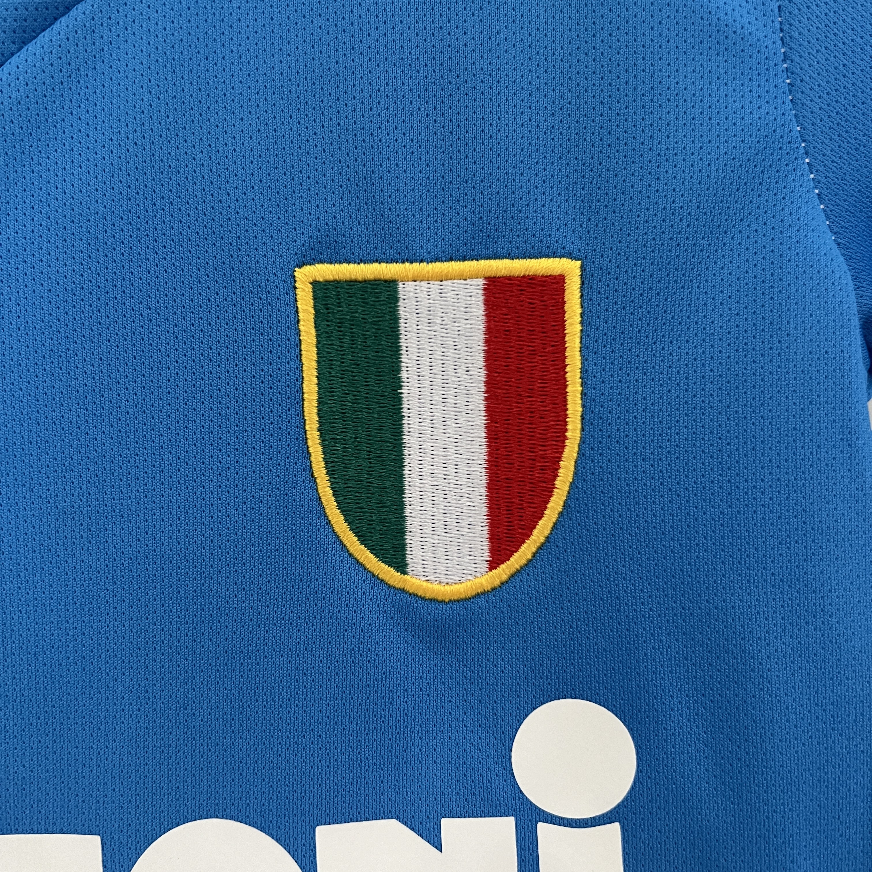 AlphaJersey-Retro Napoli 1987-88 Home Stadium Kids Kit
