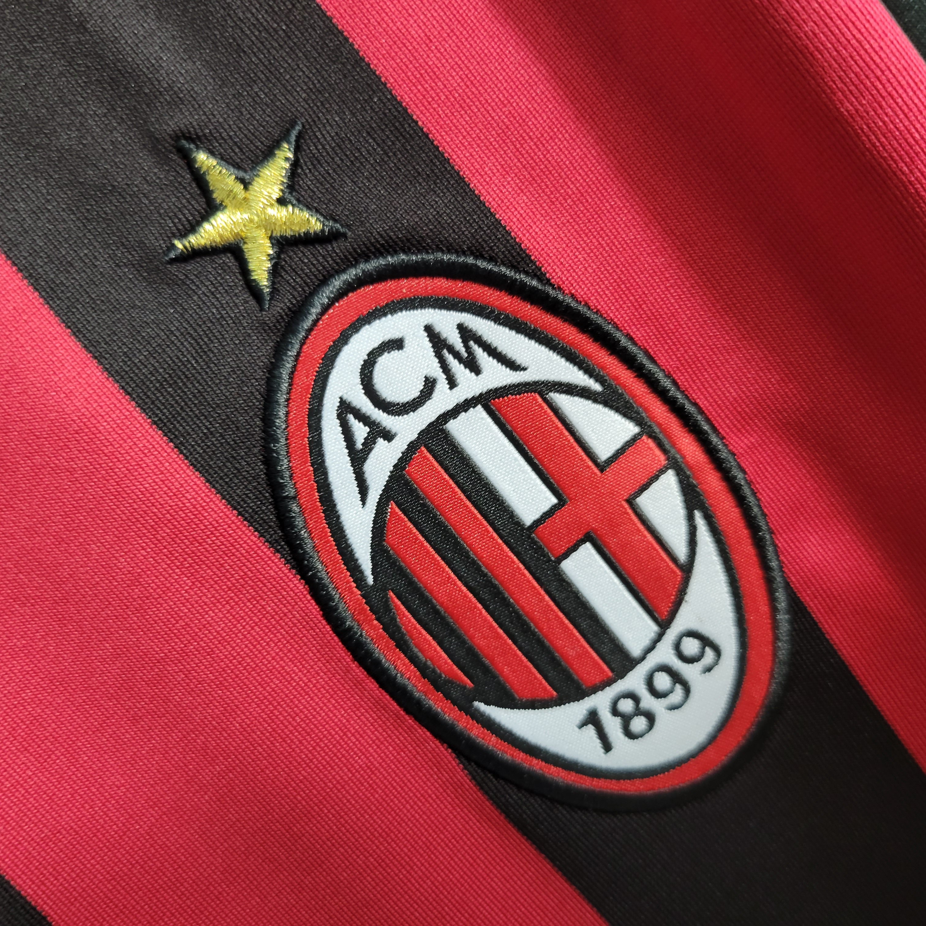 AlphaJersey-Retro AC Milan 2009-10 Home Stadium Long Sleeve Jersey