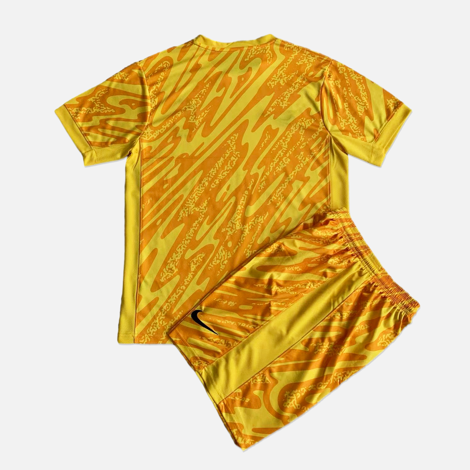 AlphaJersey-France 2024 Yellow Goalkeeper Kids Kit