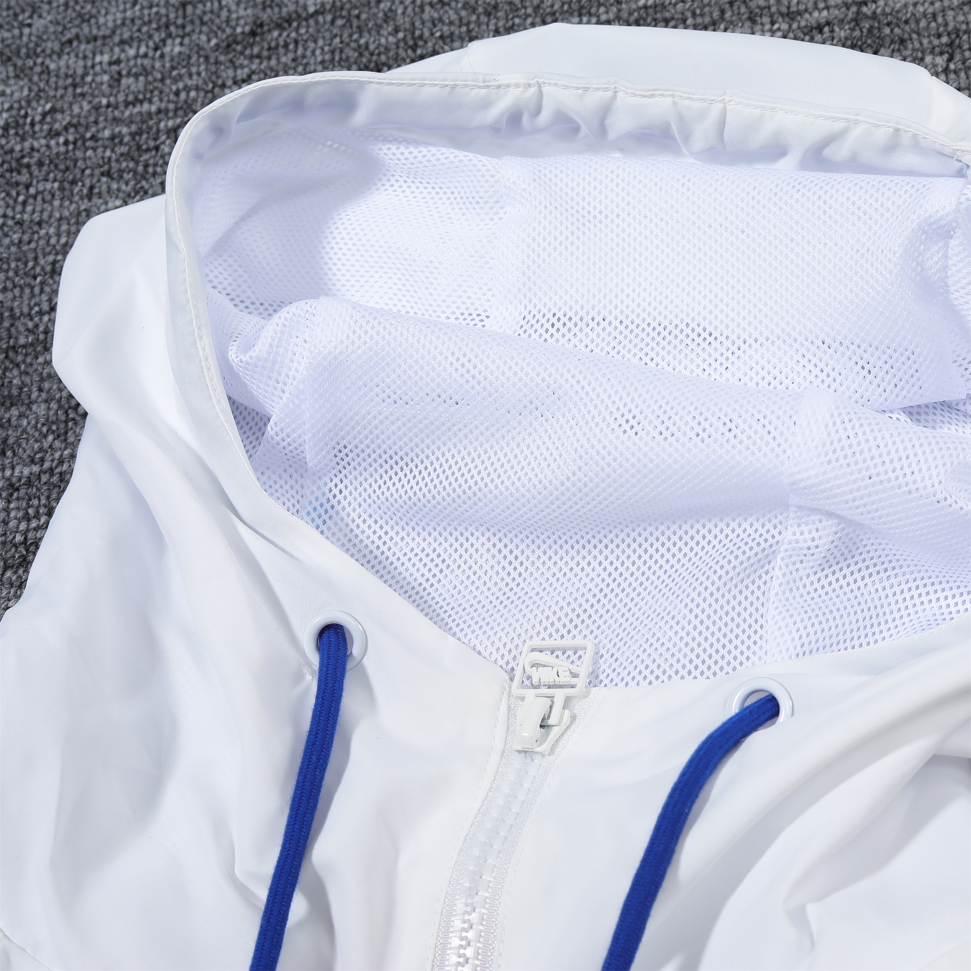 AlphaJersey-England 2024 National Team Anthem White Hooded Windbreaker - Player Version
