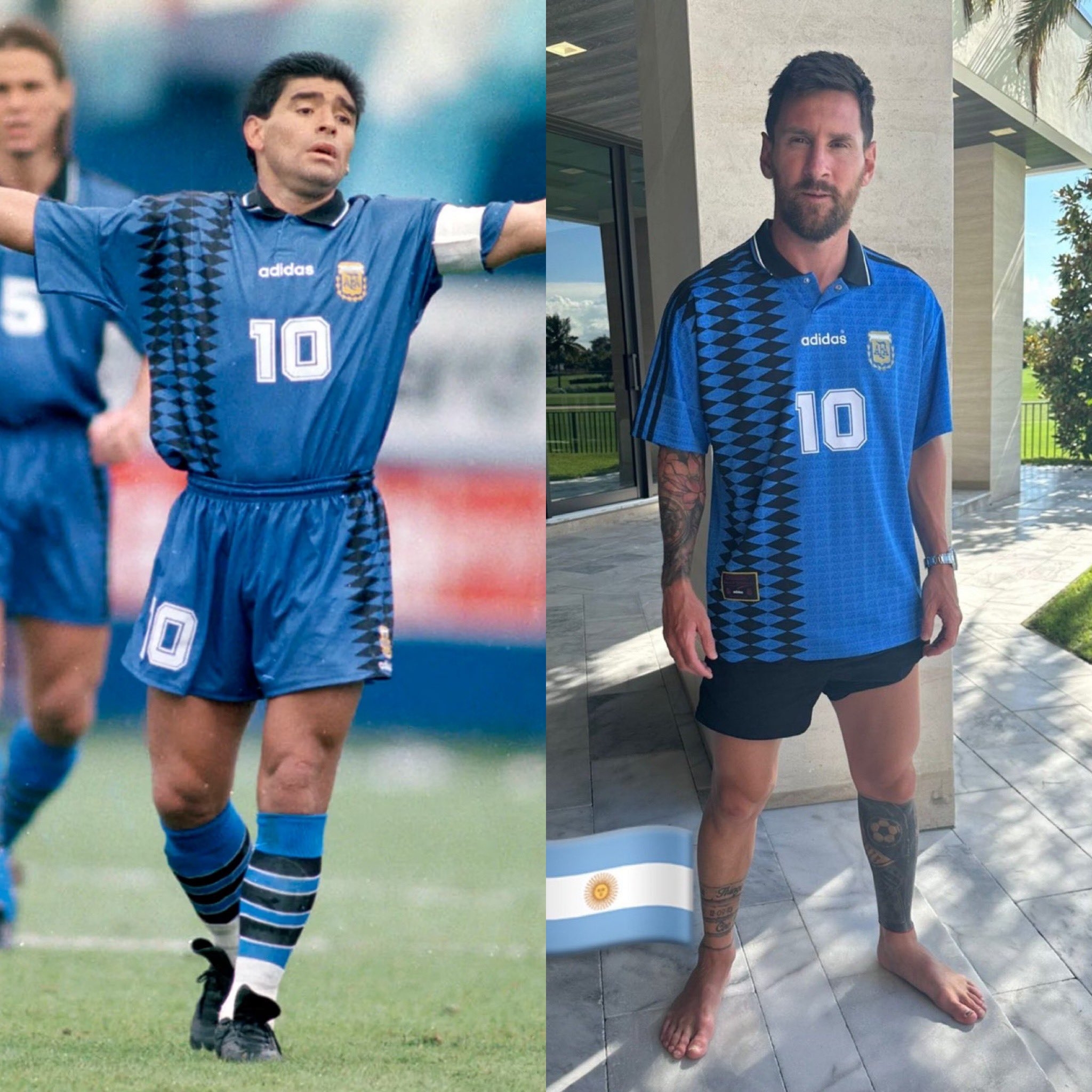 AlphaJersey-Retro Argentina 1994 Away Stadium Jersey