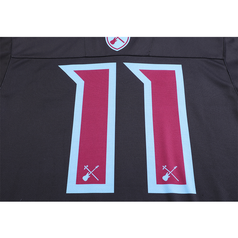 AlphaJersey-Iron Maiden x West Ham Black Special Edition Jersey - with 11 print