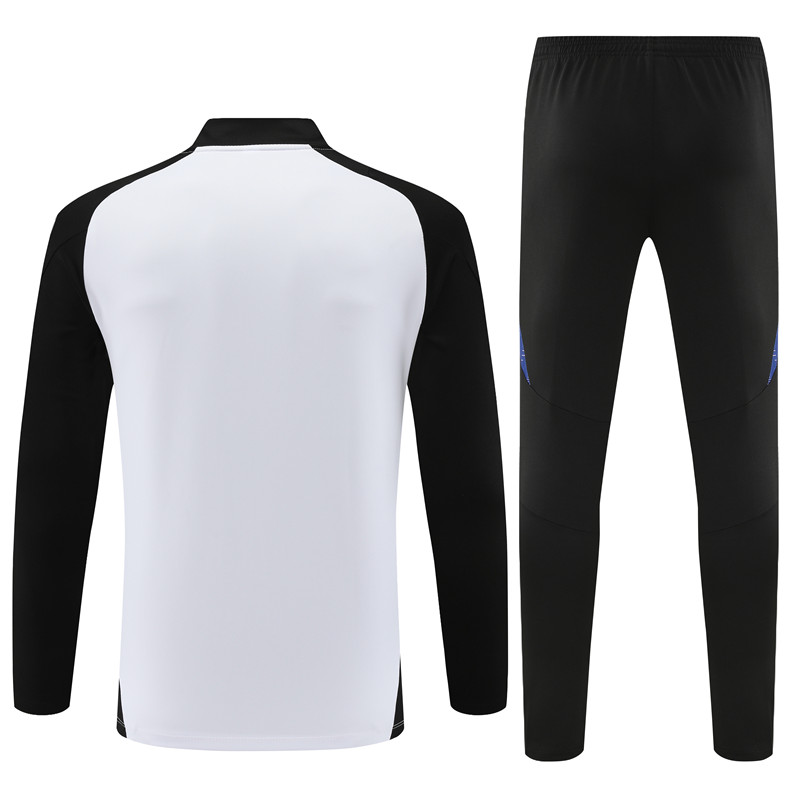 AlphaJersey-Germany 2024 Long Sleeve Training Set - White With Black