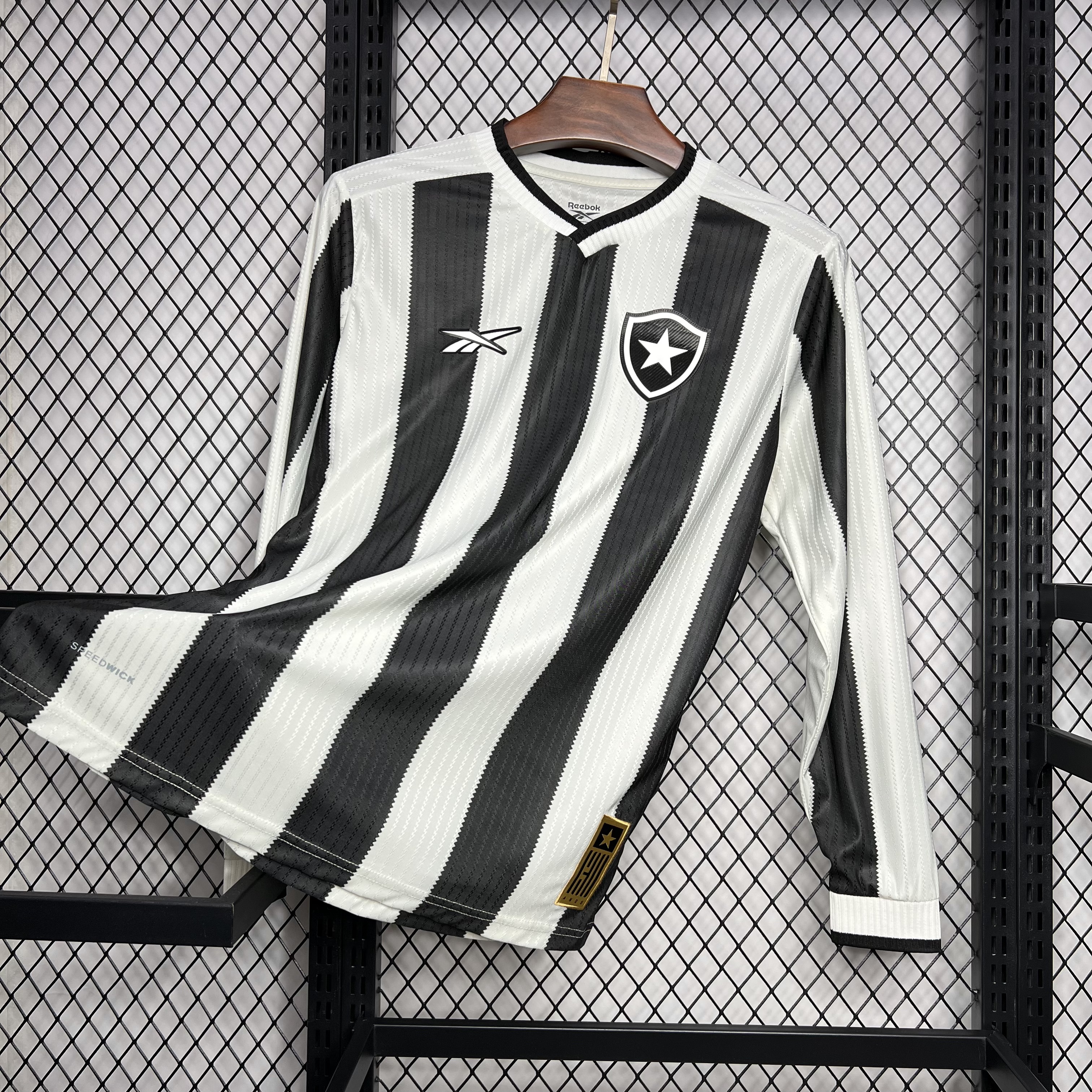 AlphaJersey-Botafogo 2024 Home Unsponsored Long Sleeves Jersey - Fans Version
