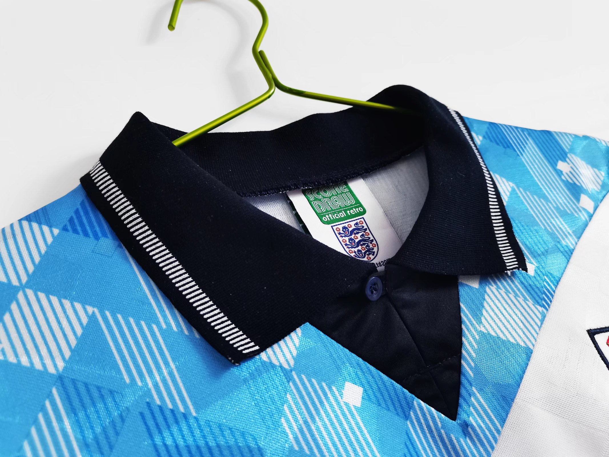AlphaJersey-Retro England 1990 Three Color Jersey