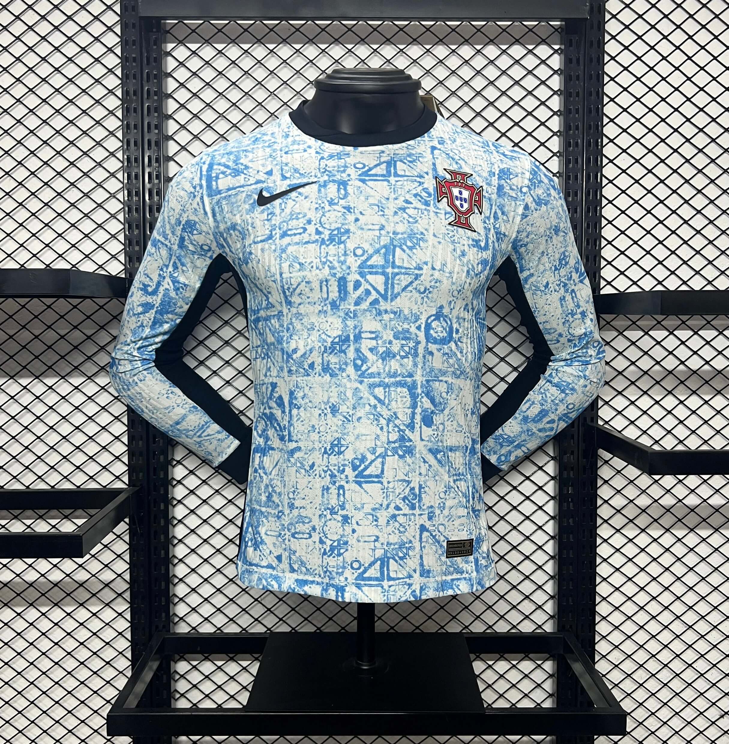 AlphaJersey-Portugal 2024 Away Long Sleeve Jersey - Player Version