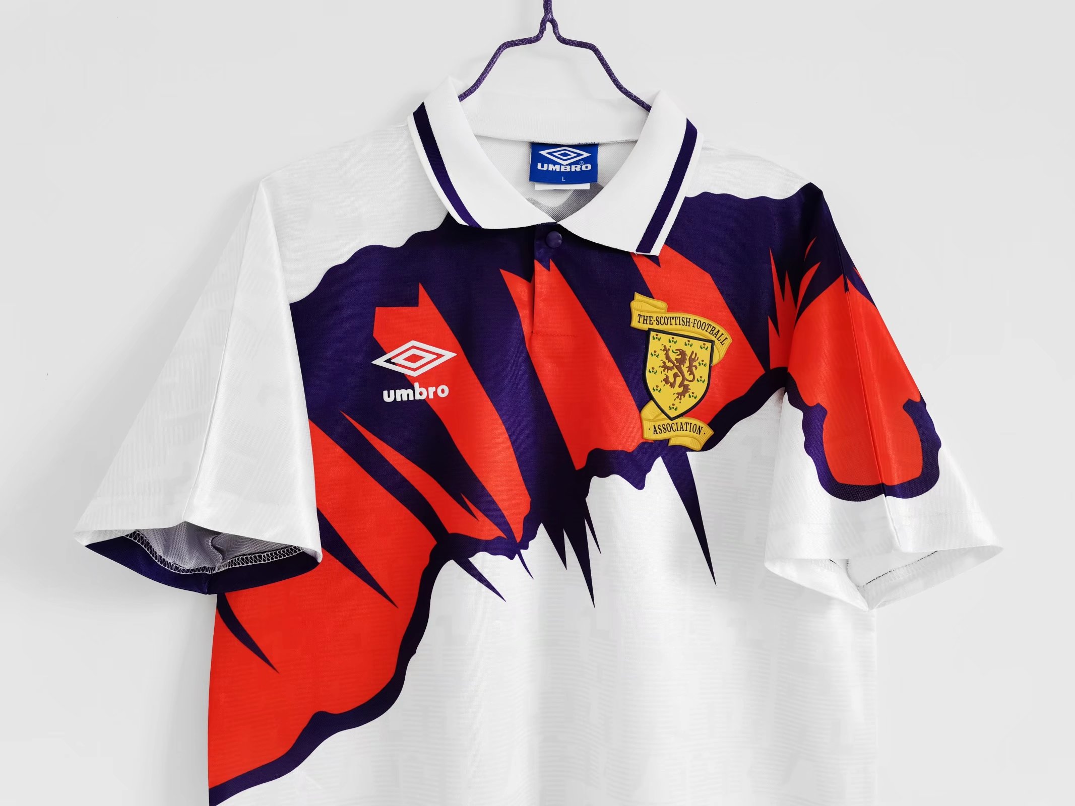 AlphaJersey-Retro S-c-o.t l.a-n.d 1992 Away Stadium Jersey