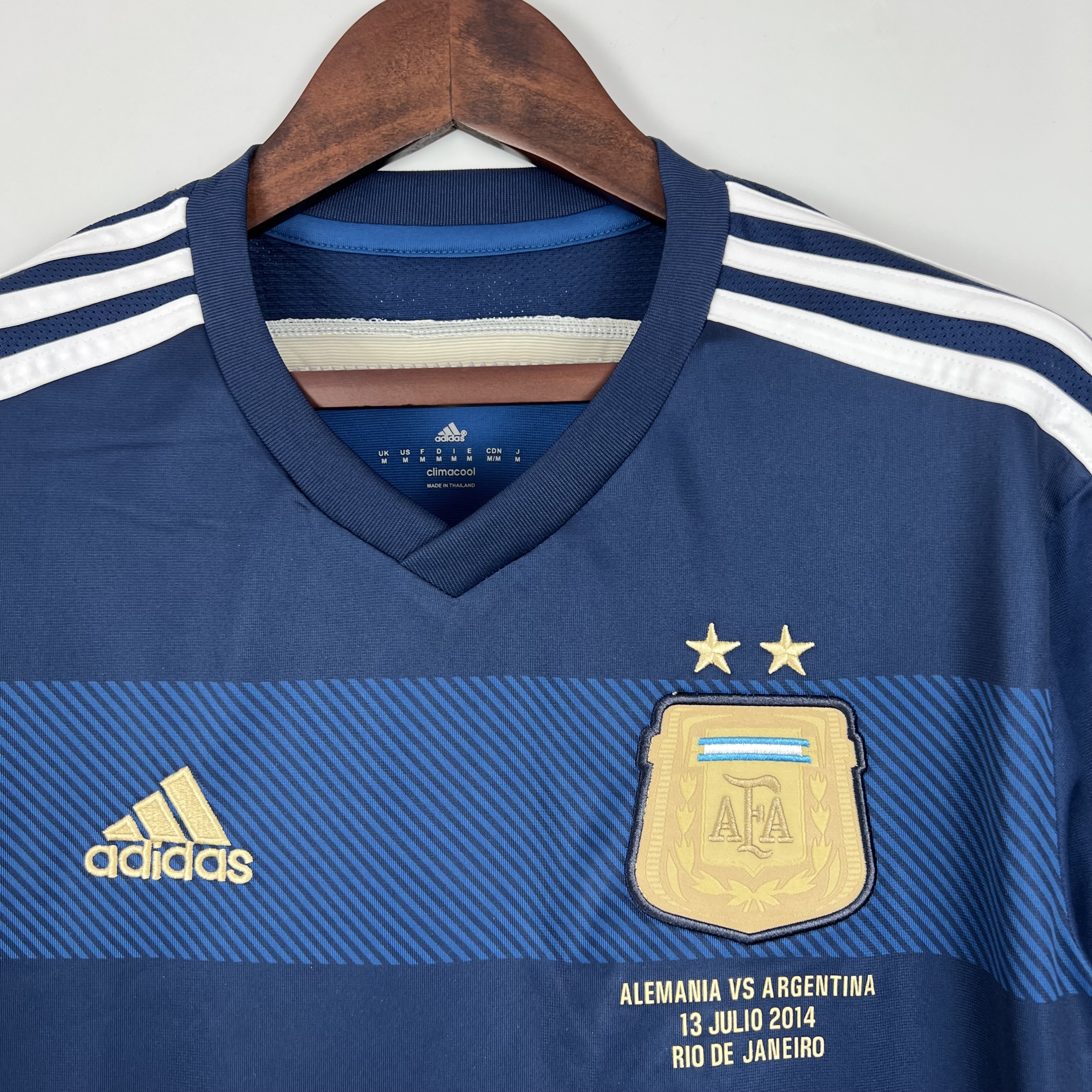 AlphaJersey-Retro Argentina 2014 Away Stadium Jersey