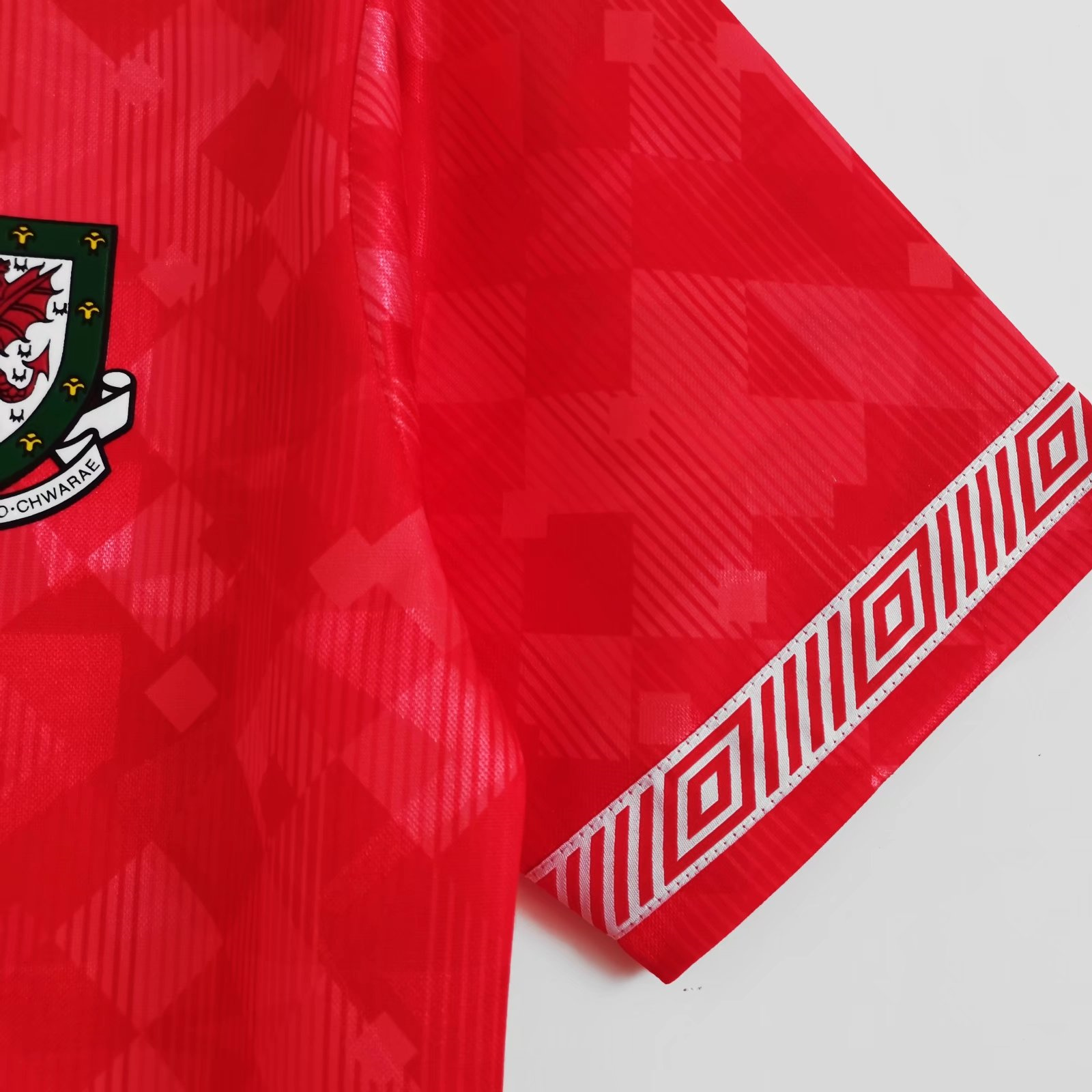 AlphaJersey-Retro Wales 1990 Home Stadium Jersey