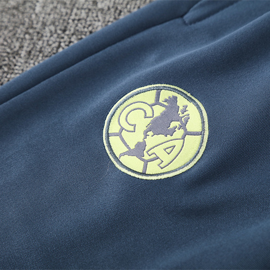 AlphaJersey-Club América 2025 Training Hoodie Set - Green Hoodie and Deep Blue Pants