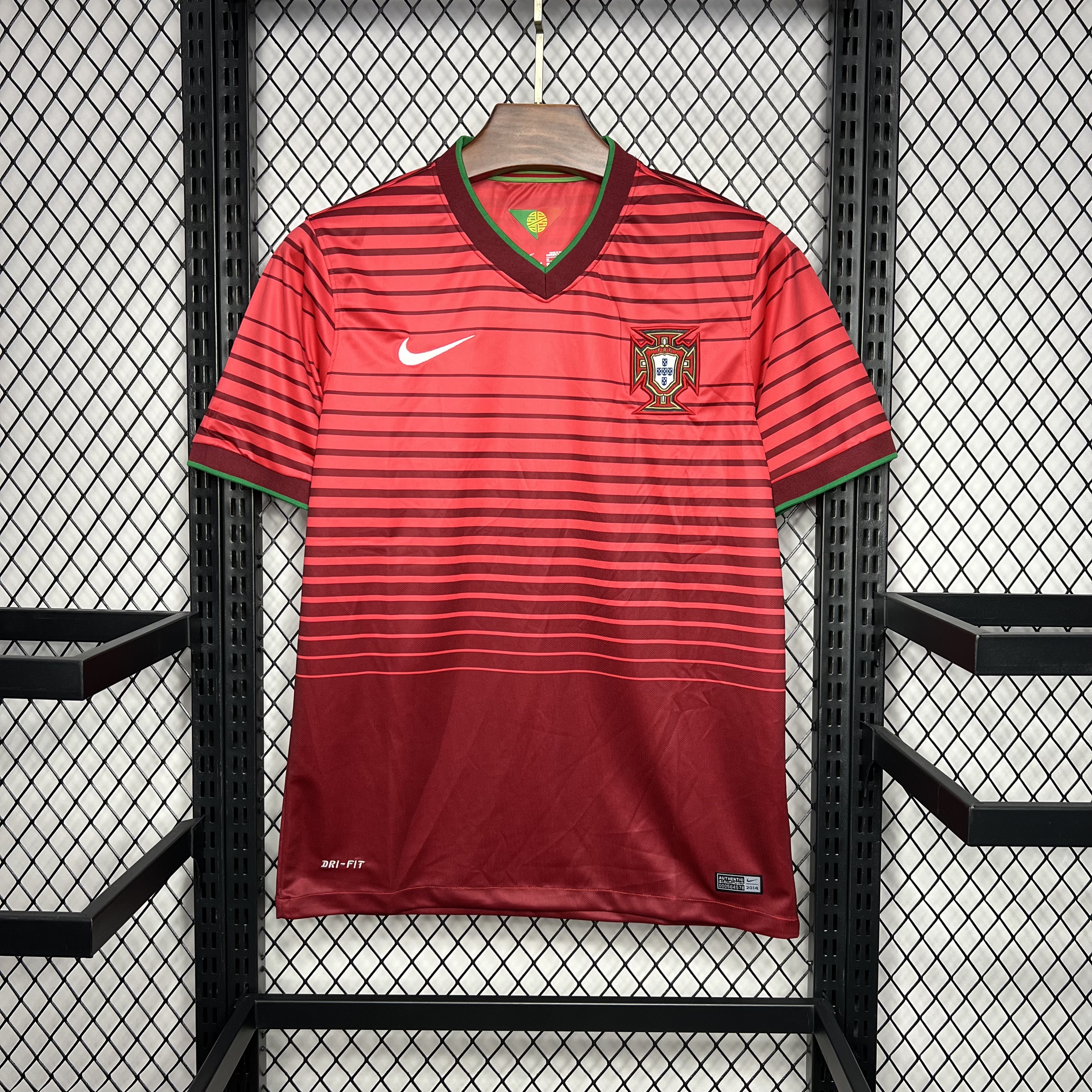 AlphaJersey-Retro Portugal 2014 Home Stadium Jersey