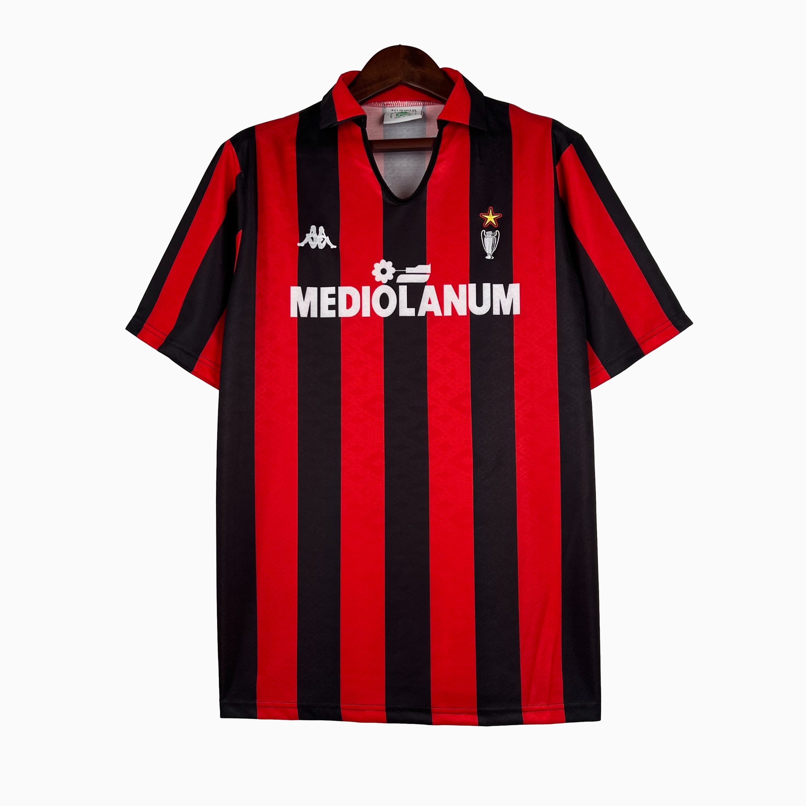 AlphaJersey-Retro AC Milan 1989-90 Home Stadium Jersey