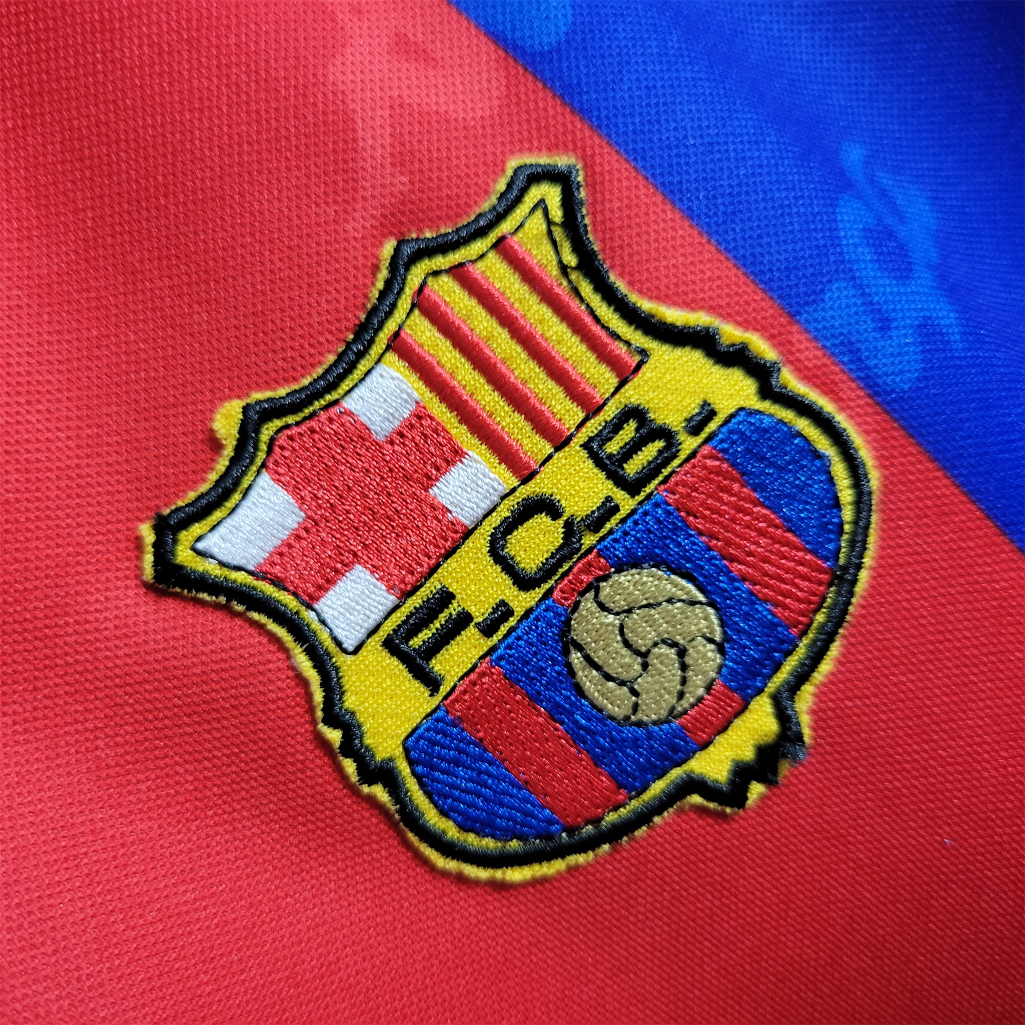 AlphaJersey-Retro Barcelona 92-95 Home Stadium Jersey