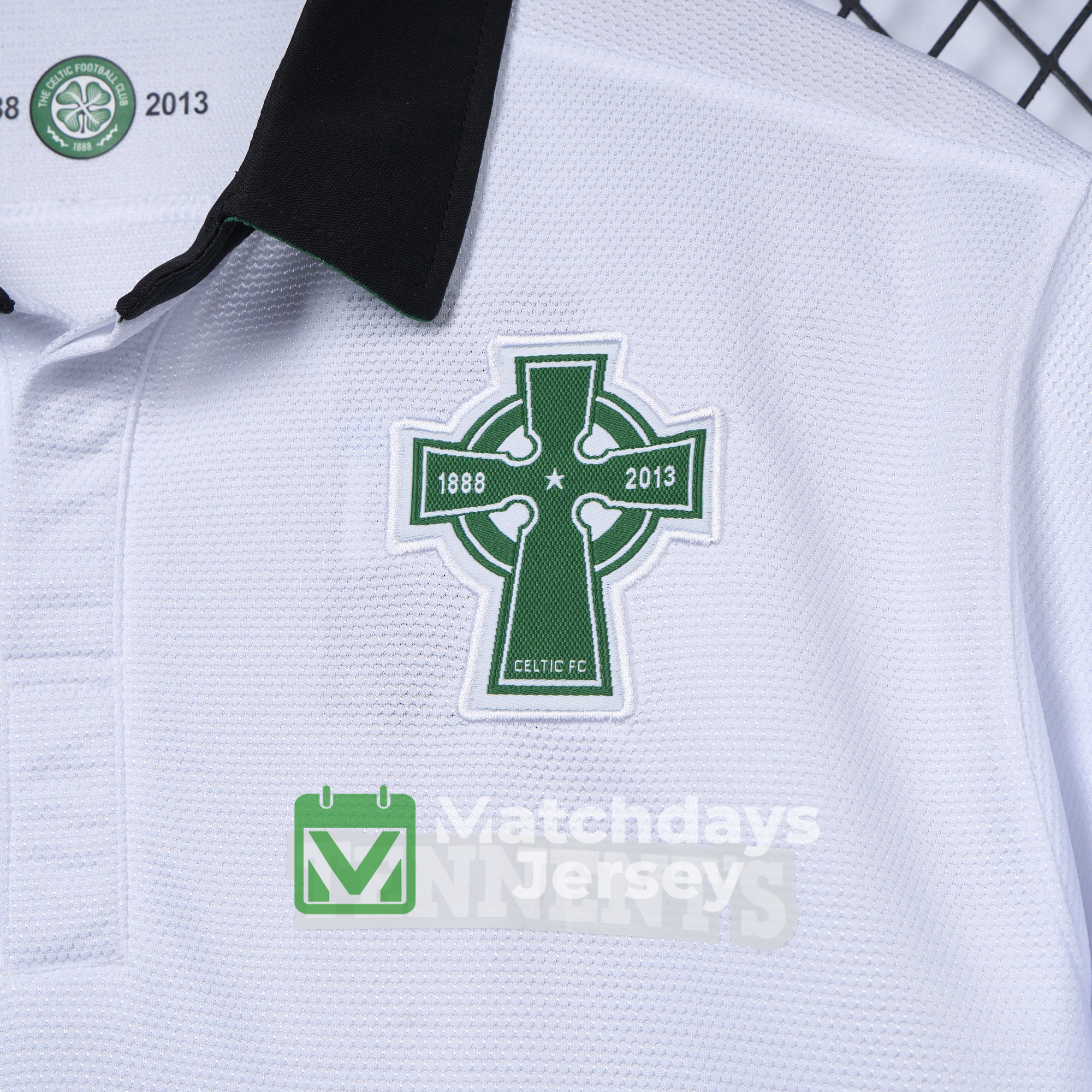 AlphaJersey-Retro Celtic 2012-13 Third 125th Anniversary White POLO Shirt
