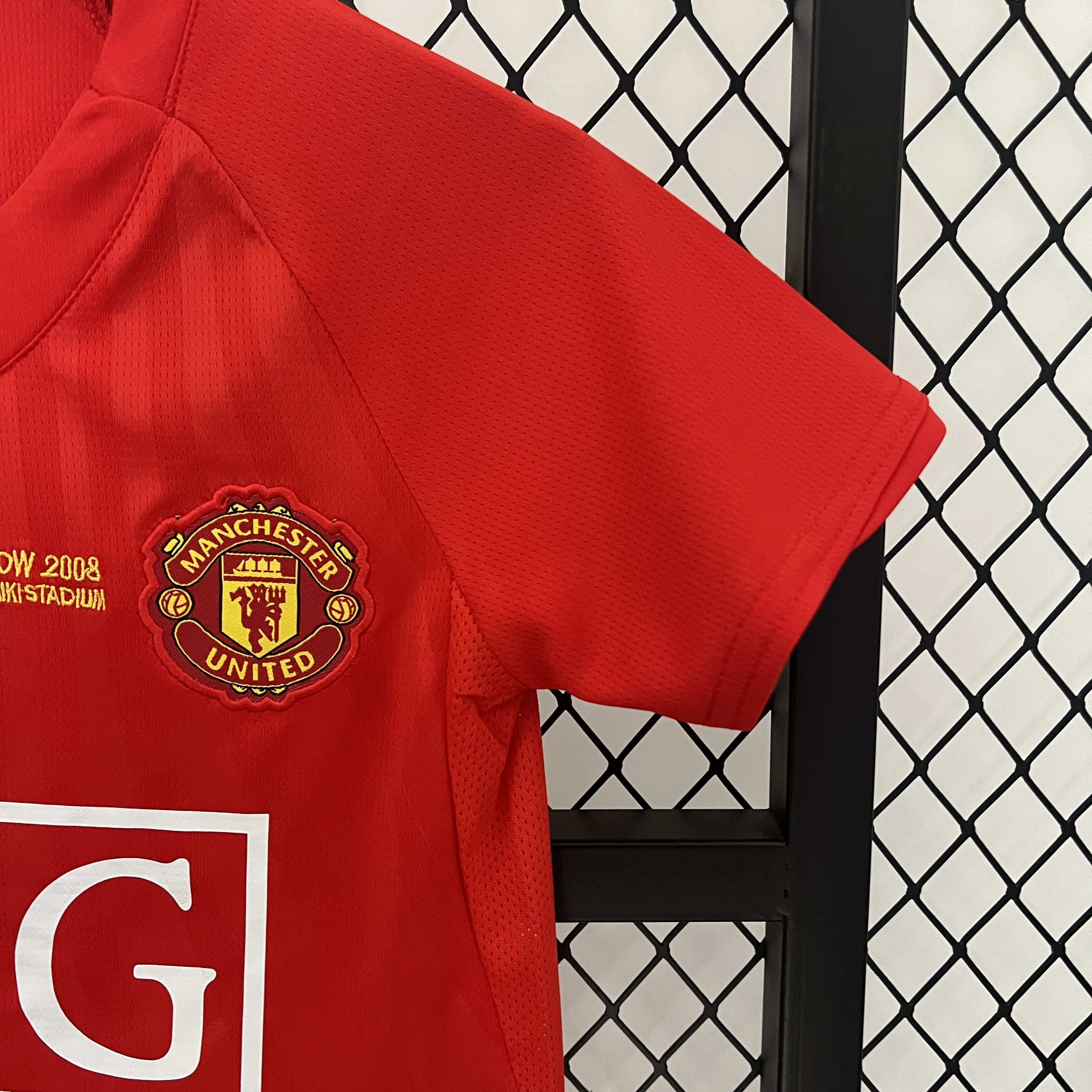 AlphaJersey-Retro Manchester United 2007-08 Home Stadium Kids Kit