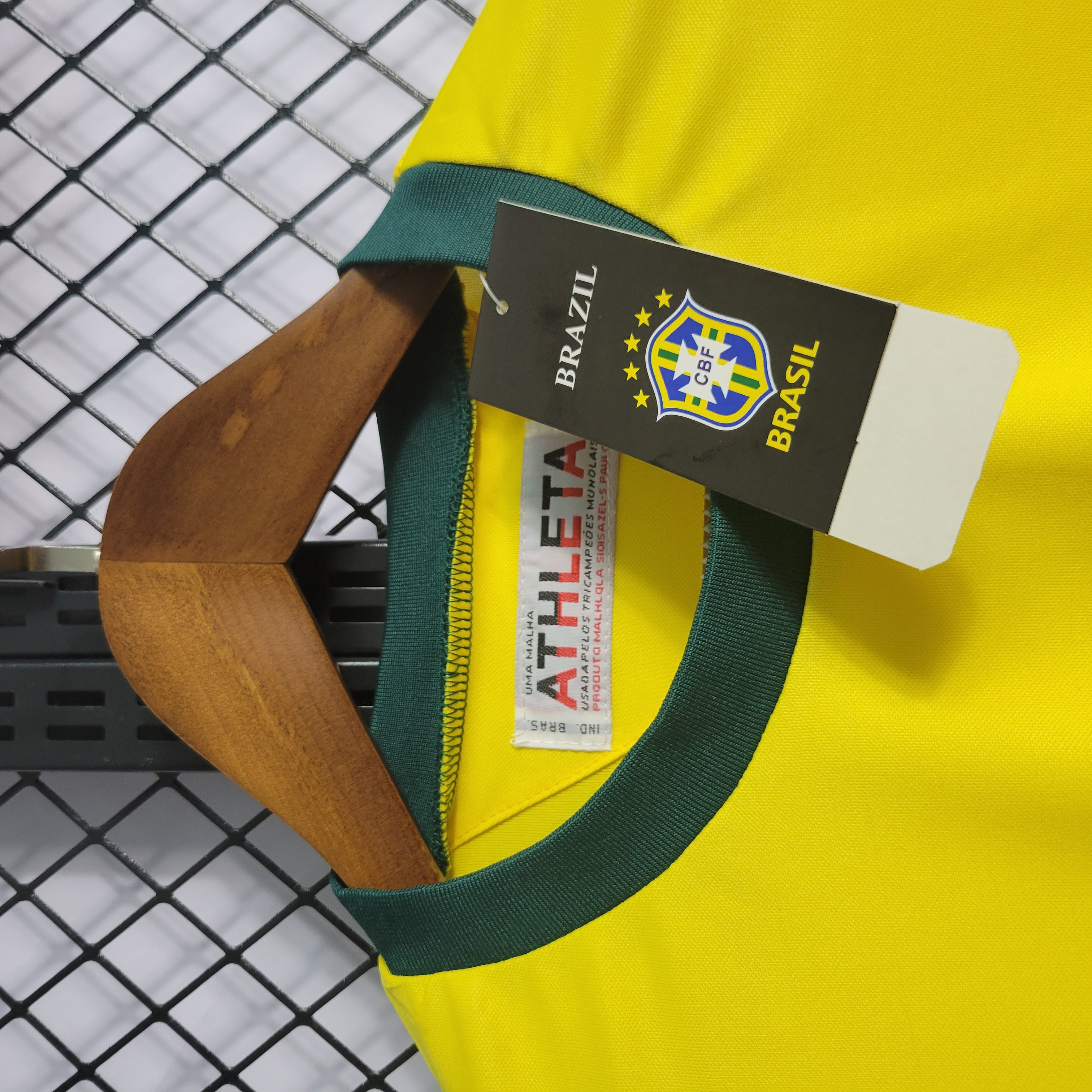 AlphaJersey-Retro Brazil 1970 Home Stadium Jersey