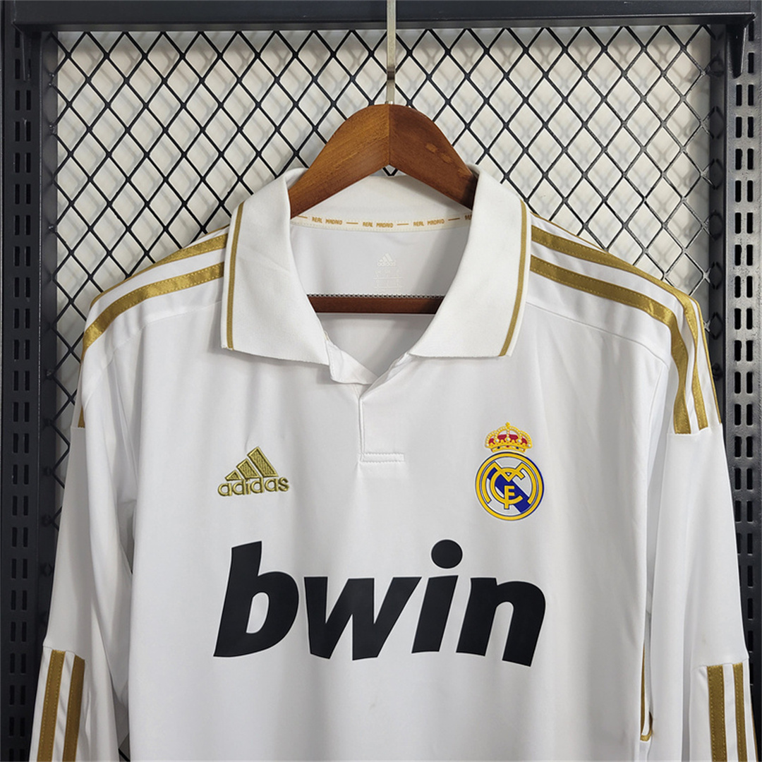 AlphaJersey-Real Madrid Retro 11-12 Home Long Sleeve Jersey