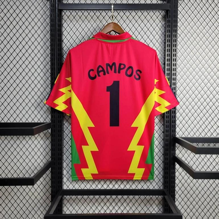 AlphaJersey-Retro Mexico 1994 Goalkeeper Red Yellow Jersey