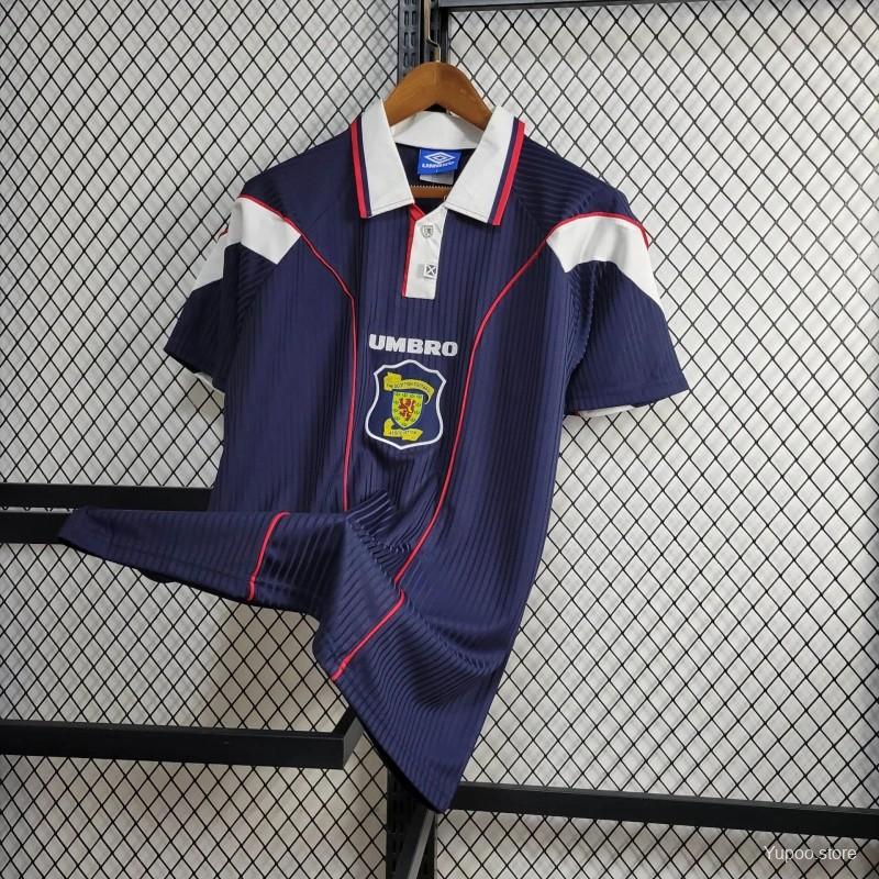AlphaJersey-Retro S-c-o.t l.a-n.d 1996-98 Home Jersey