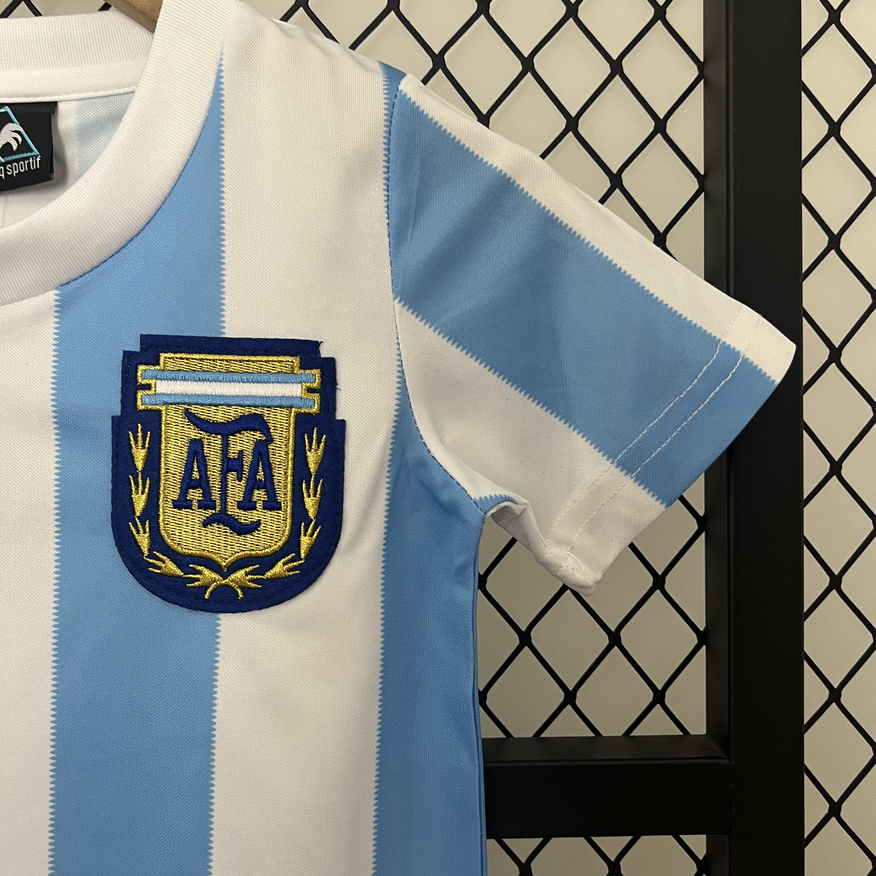 AlphaJersey-Retro Argentina 1986 Home Stadium Kids Kit