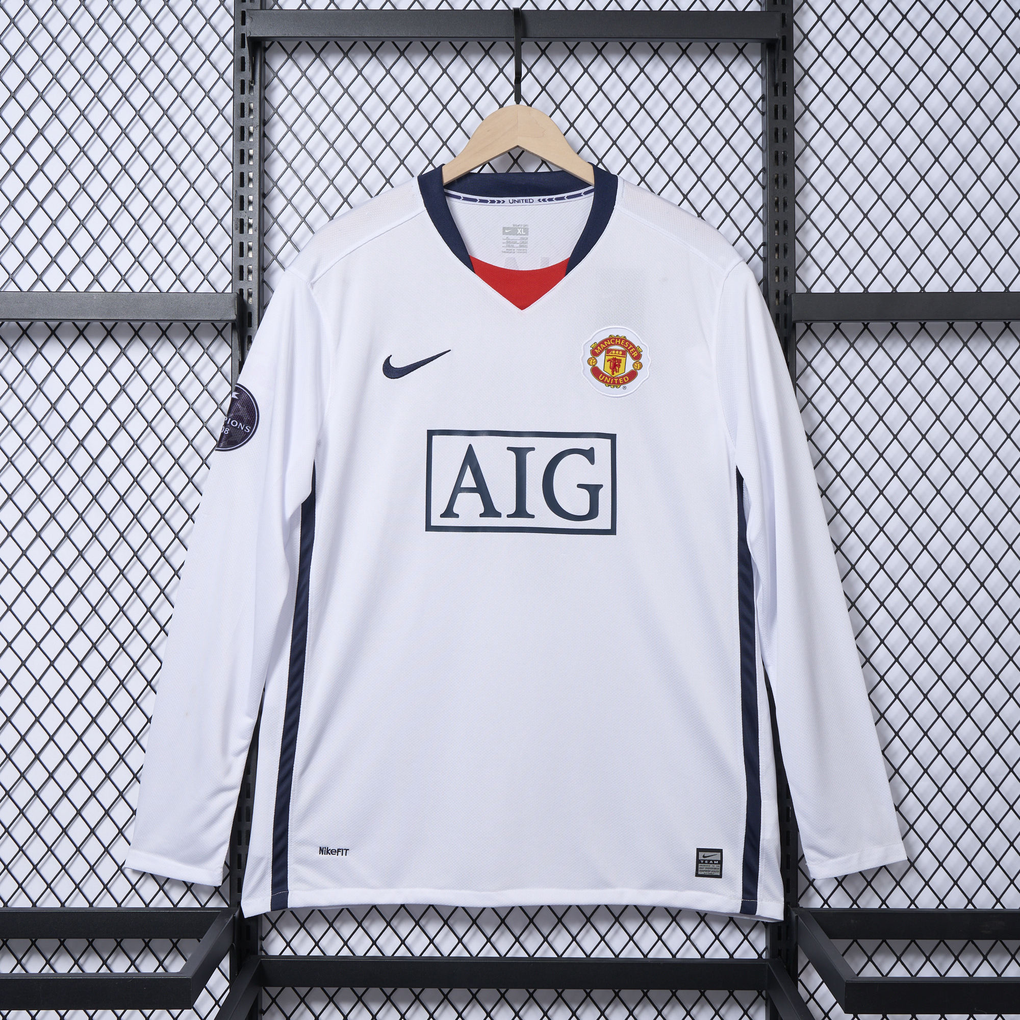 AlphaJersey-Retro Manchester United 08-09 Away Long Sleeve Jersey