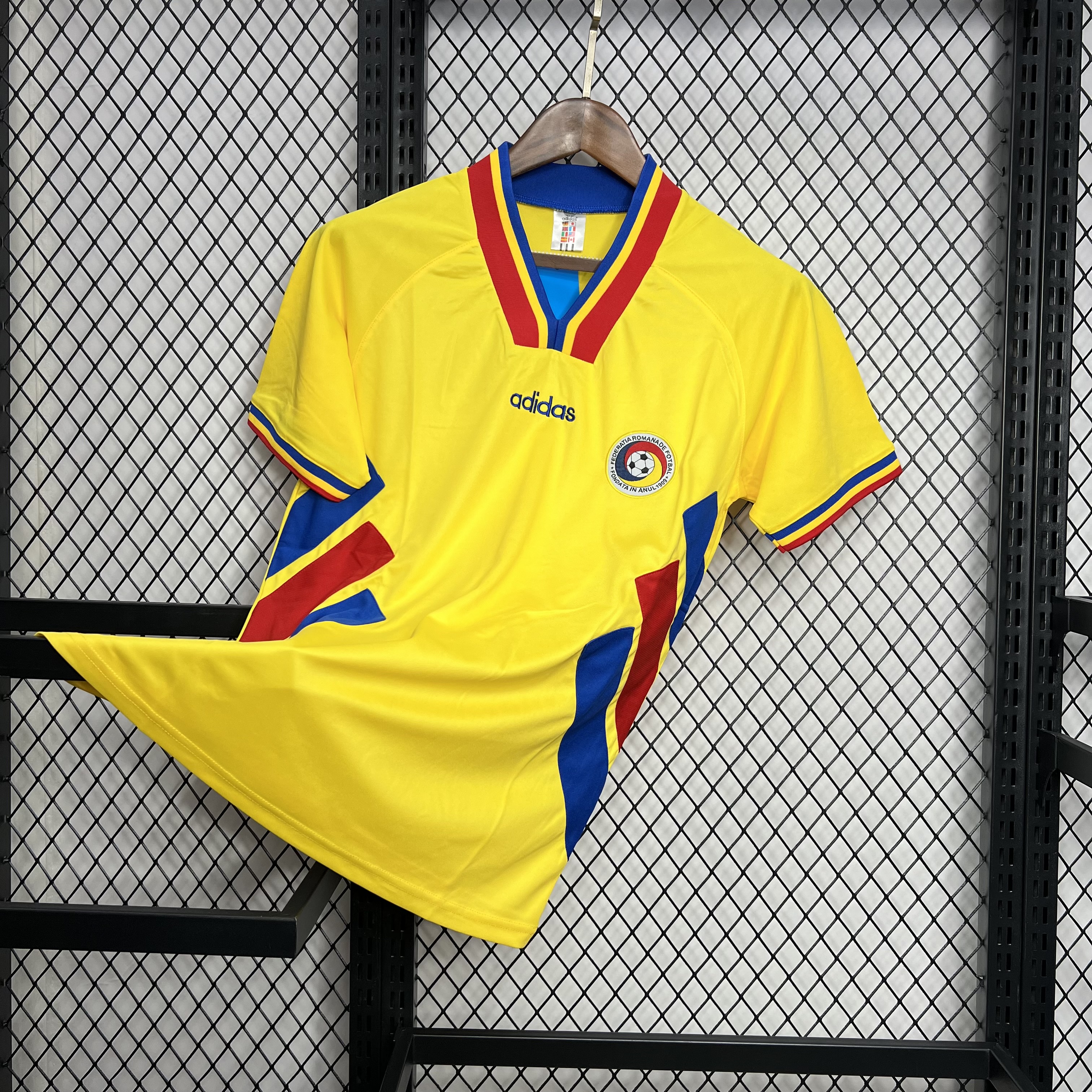 AlphaJersey-Retro Romania 1994 Home Stadium Jersey