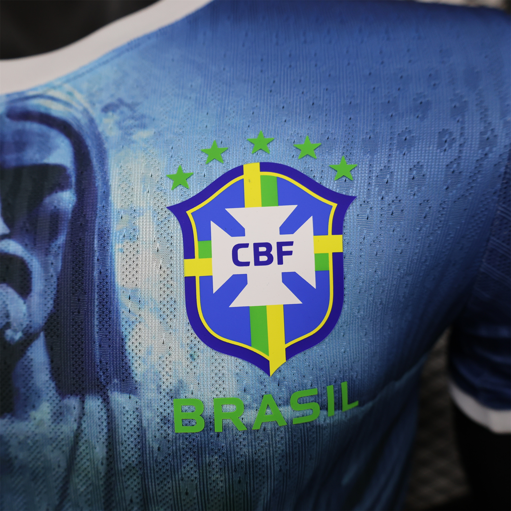 AlphaJersey-Brazil 2024 Blue Christ the Redeemer Statue Jersey - Player Version