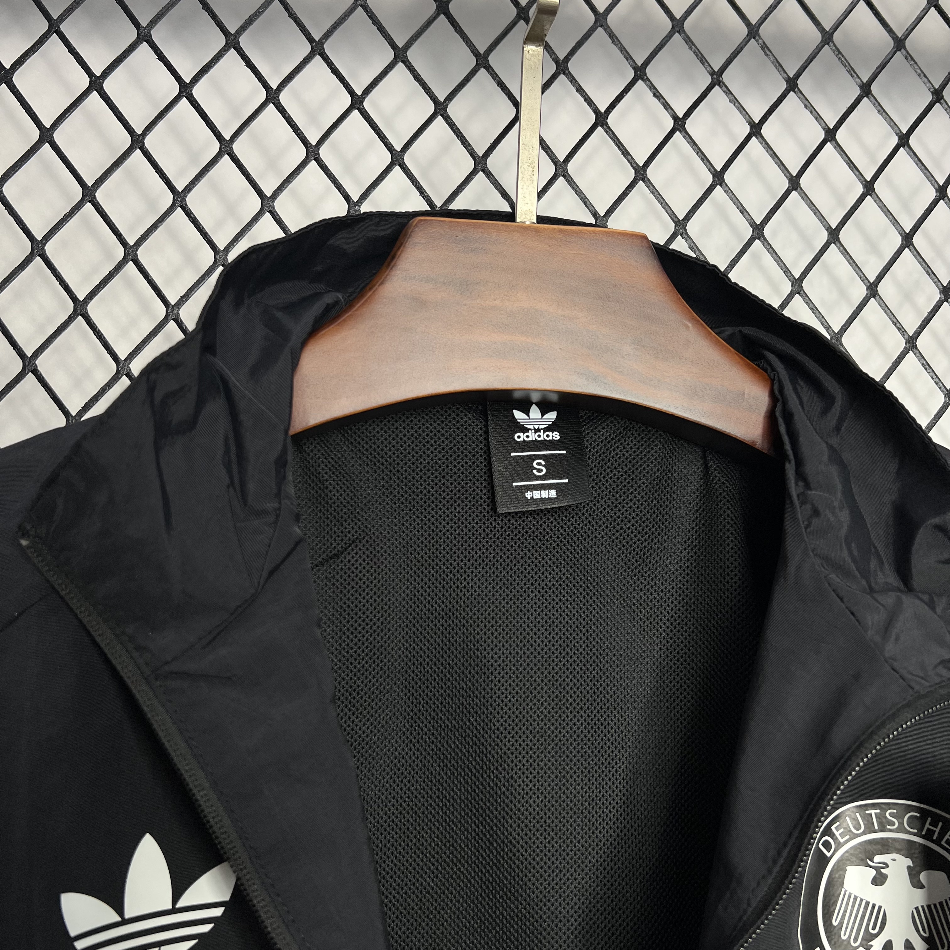 AlphaJersey-Germany 2024 Black Windbreaker - Player Version