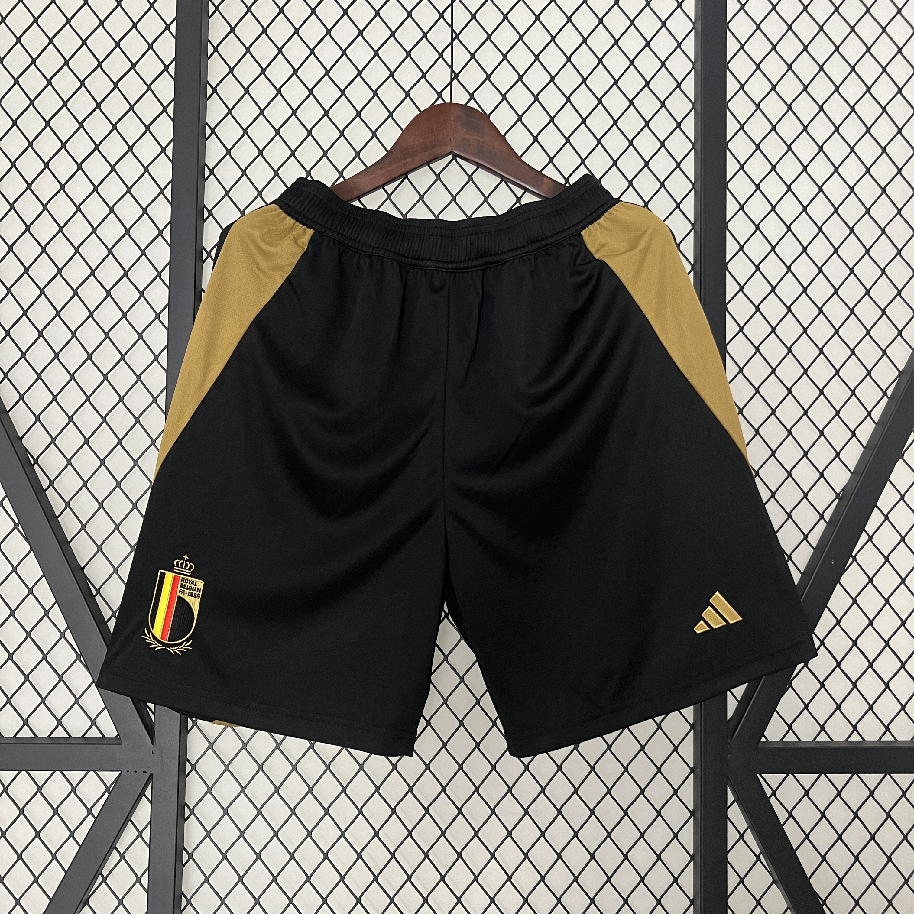 AlphaJersey-Belgium 2024 Home Shorts - Fans Version