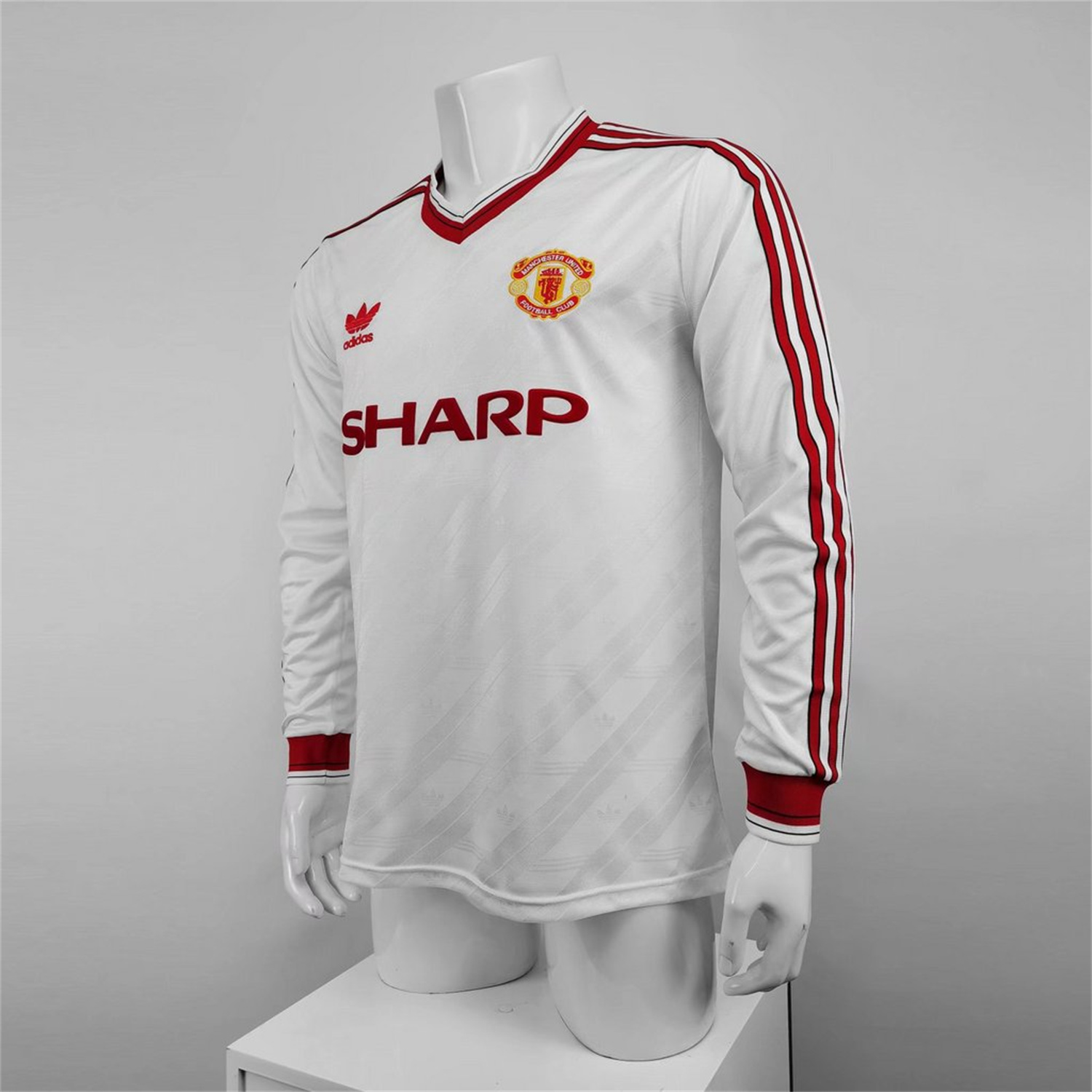 AlphaJersey-Retro Manchester United 86-88 Away Long Sleeve Jersey