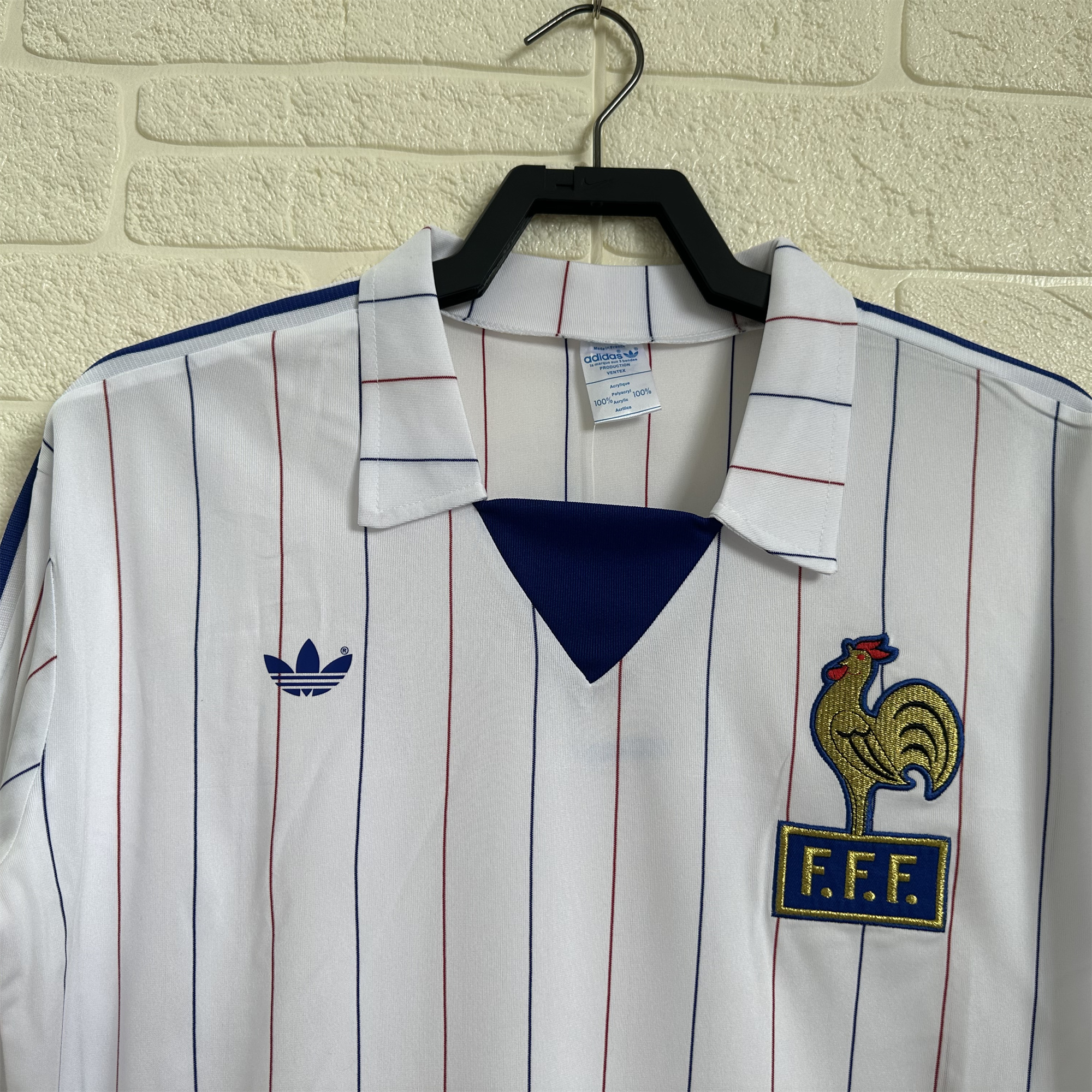 AlphaJersey-Retro France 1980-82 Away Long Sleeve Jersey