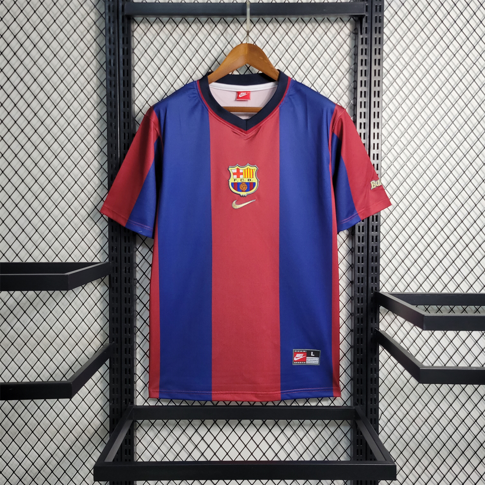 AlphaJersey-Retro Barcelona 98-99 Home Stadium Jersey