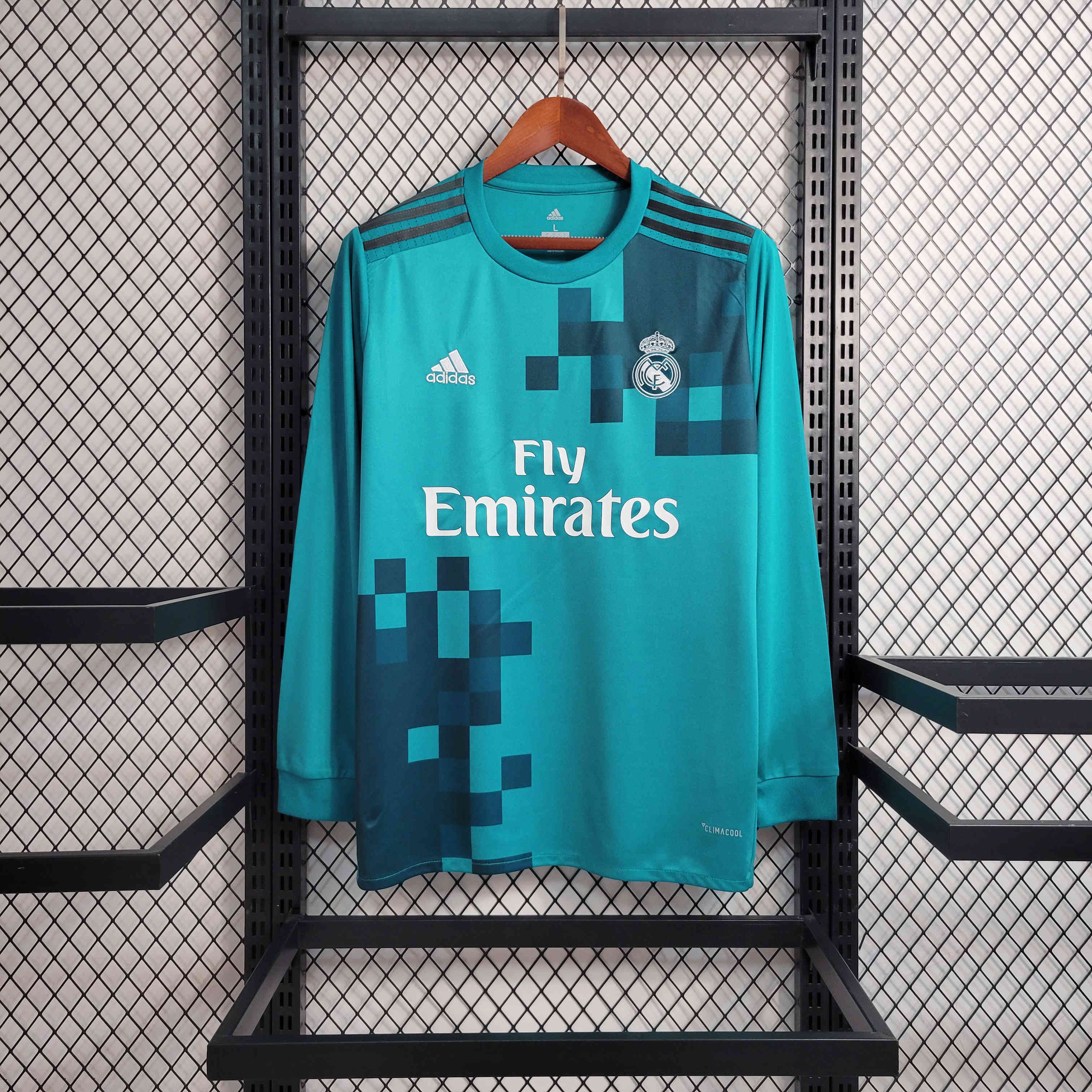 AlphaJersey-Retro Real Madrid 17-18 Third Long Sleeve Jersey