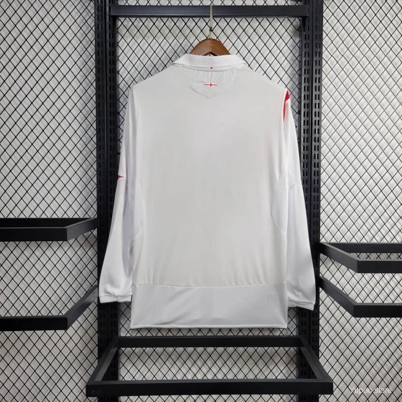 AlphaJersey-Retro England 2006 Home Long Sleeve Jersey