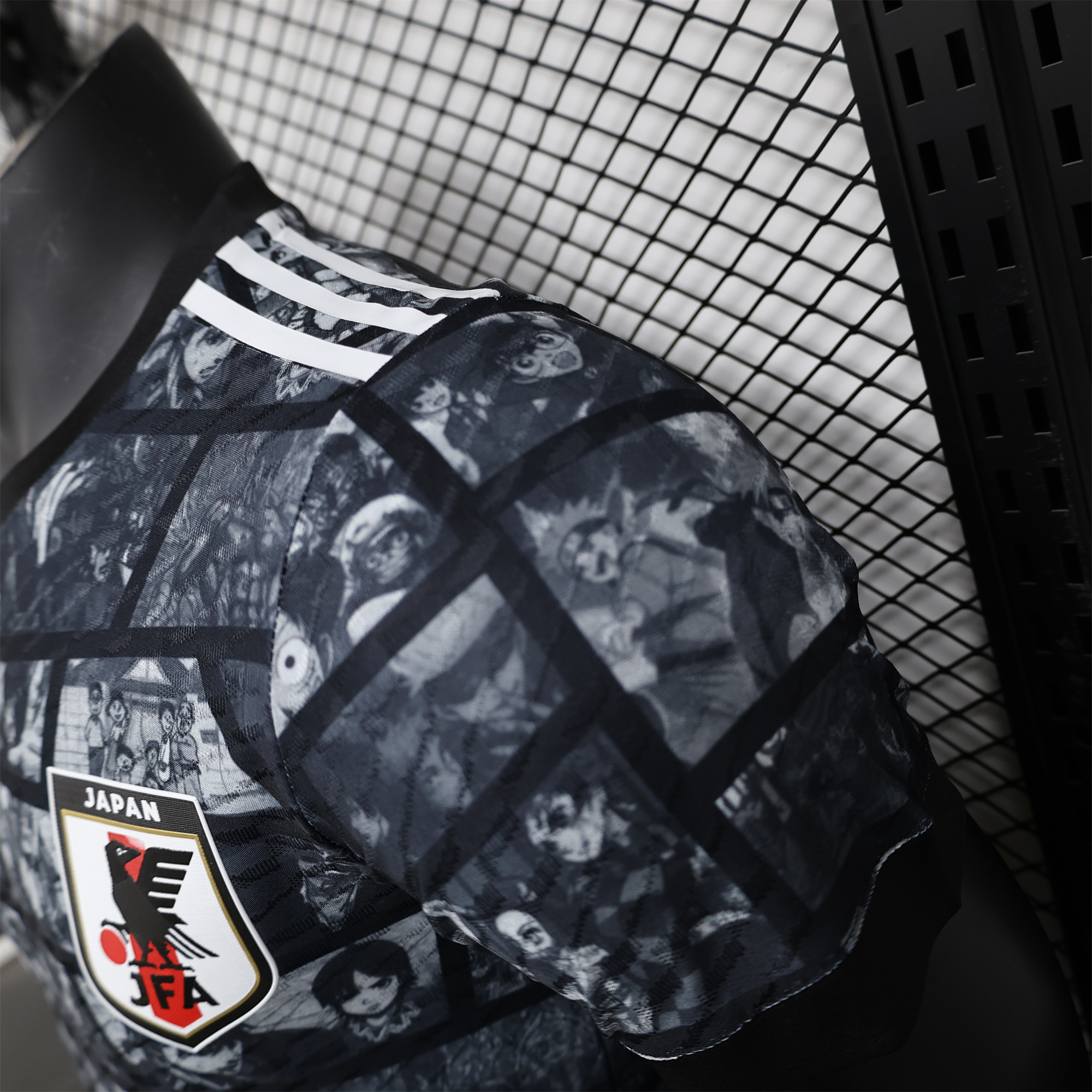AlphaJersey-Japan 2024 Black Doraemon Grid Jersey - Player Version