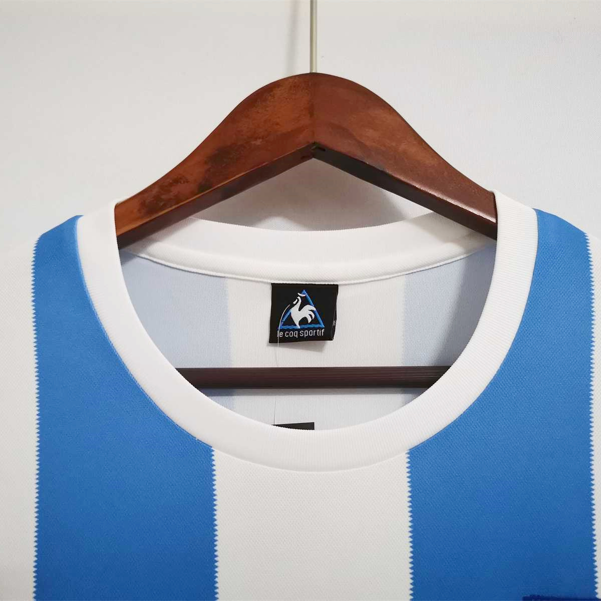 AlphaJersey-Retro Argentina 1986 Home Stadium Long Sleeve Jersey