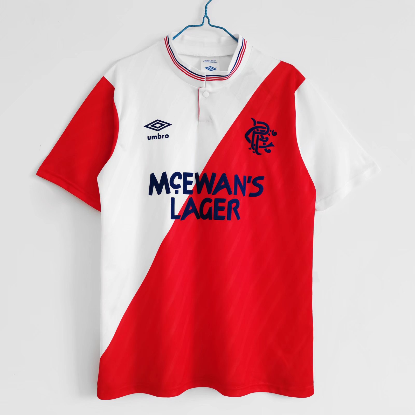 AlphaJersey-Retro Glasgow Rangers 1987-88 Away Stadium Jersey