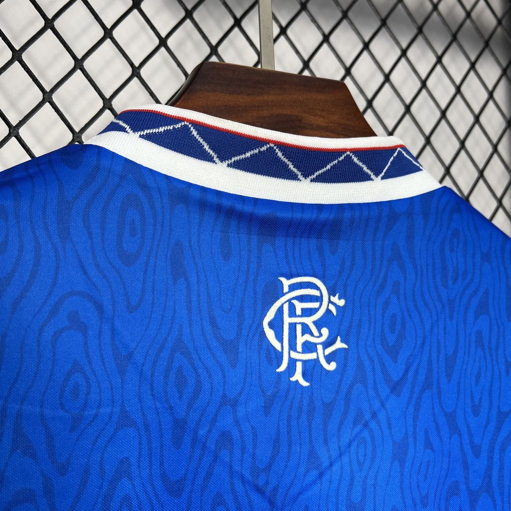 AlphaJersey-Retro Glasgow Rangers 1990-92 Home Stadium Jersey